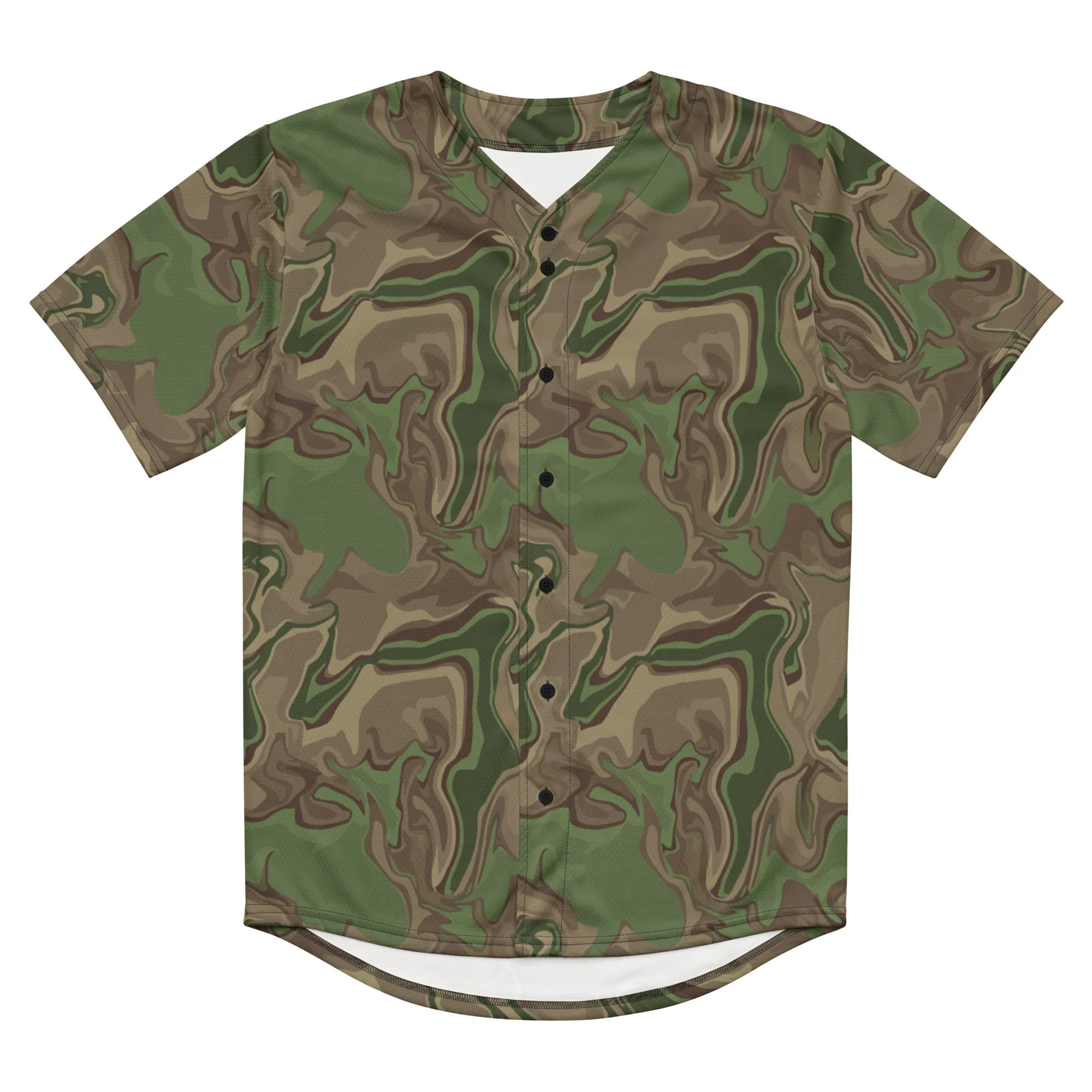 Black OPS Sludgeflow Morphic CAMO Unisex Baseball Jersey - Image 5