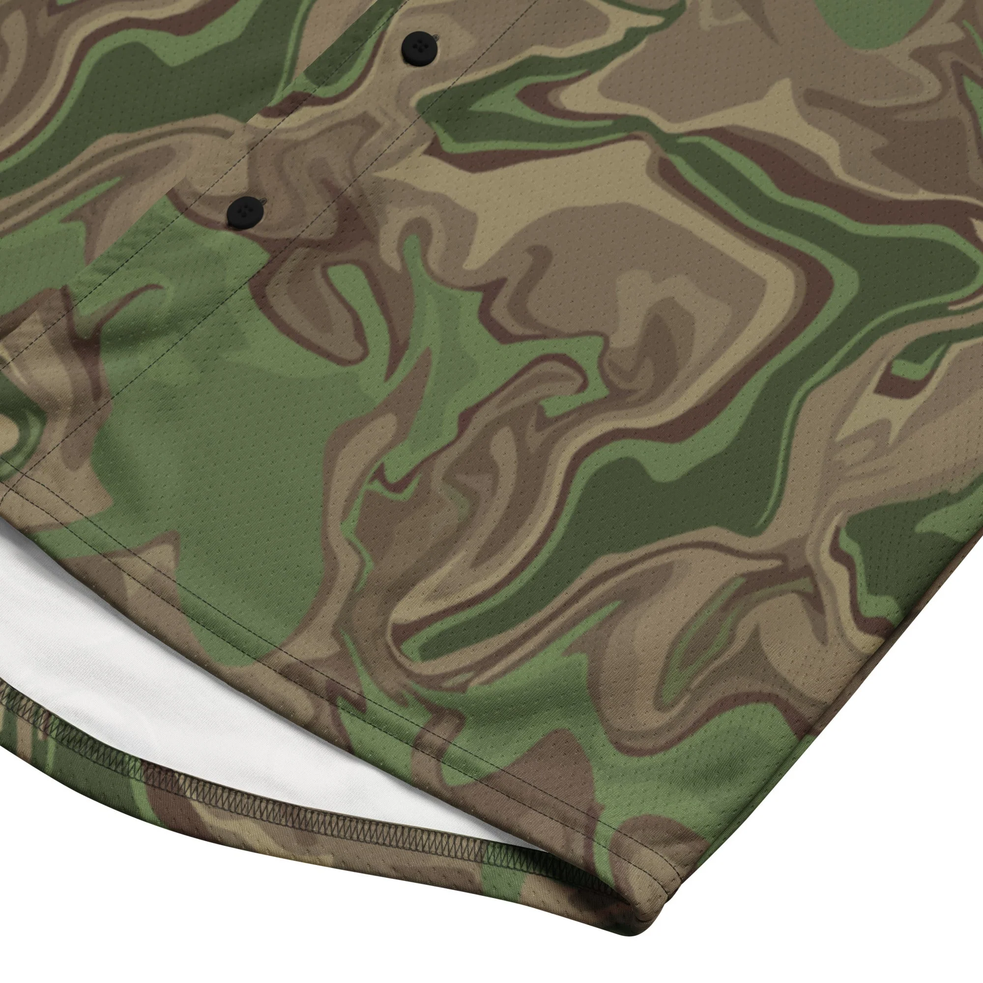Black OPS Sludgeflow Morphic CAMO Unisex Baseball Jersey - Image 6