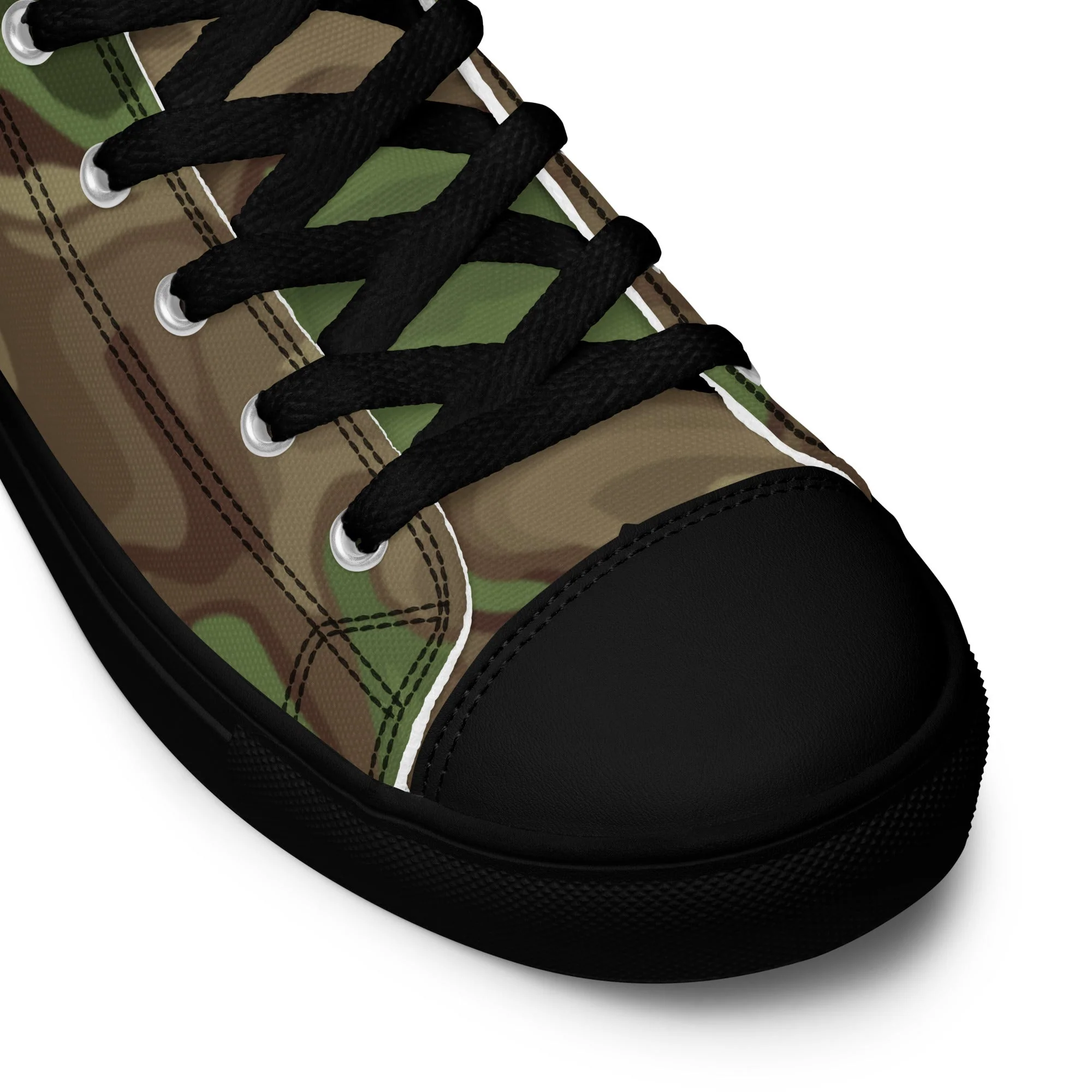 Black OPS Sludgeflow Morphic CAMO Mens High-Top Canvas Shoes - Image 4