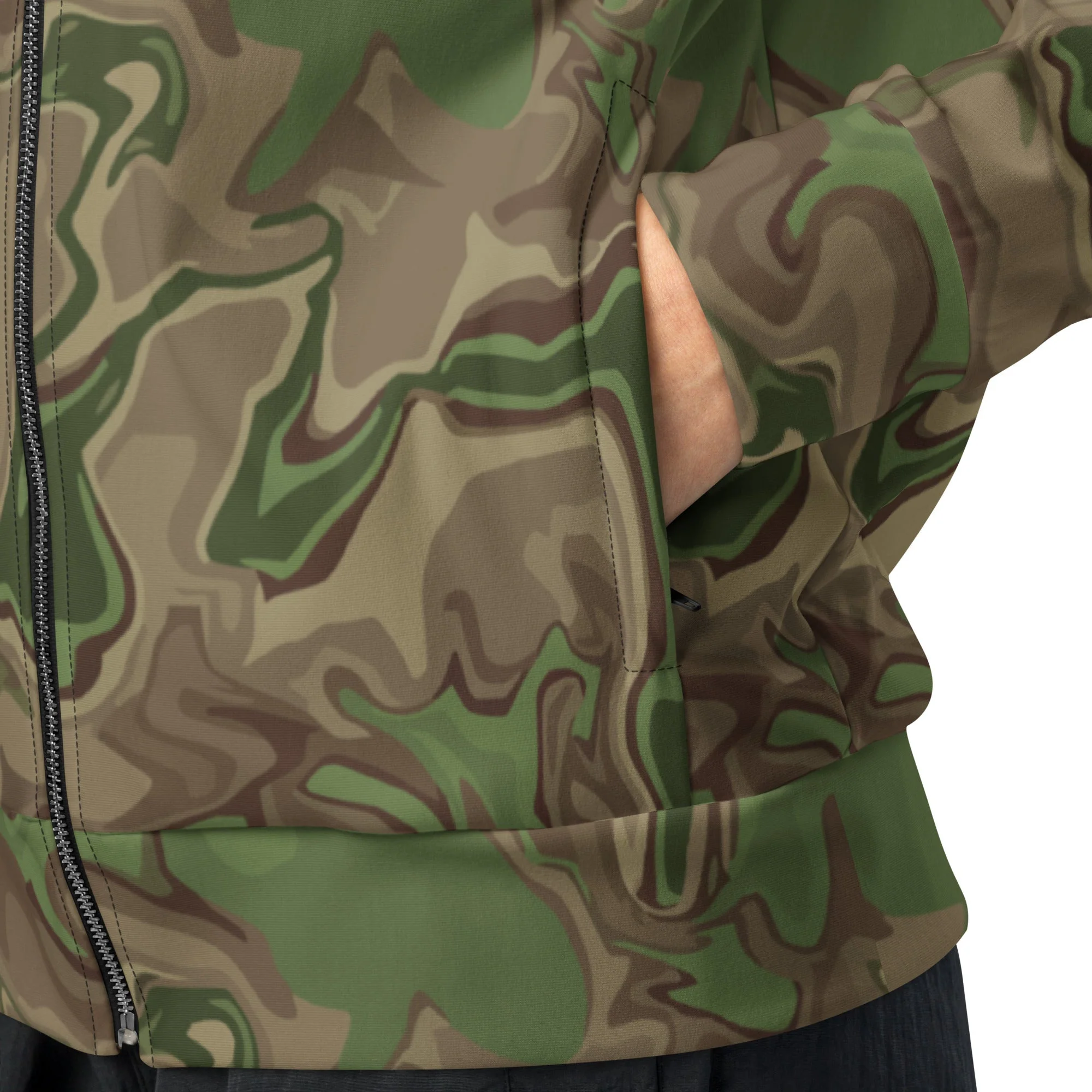 Black OPS Sludgeflow Morphic CAMO Unisex Track Jacket - Image 2