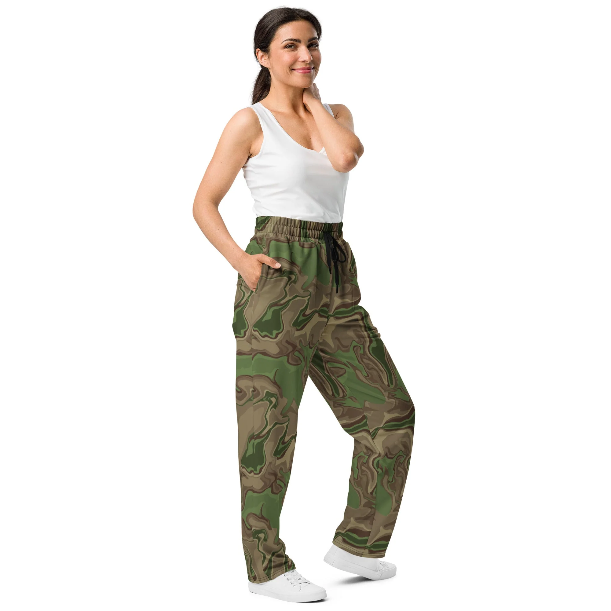 Black OPS Sludgeflow Morphic CAMO Unisex Wide-Leg Joggers - Image 11