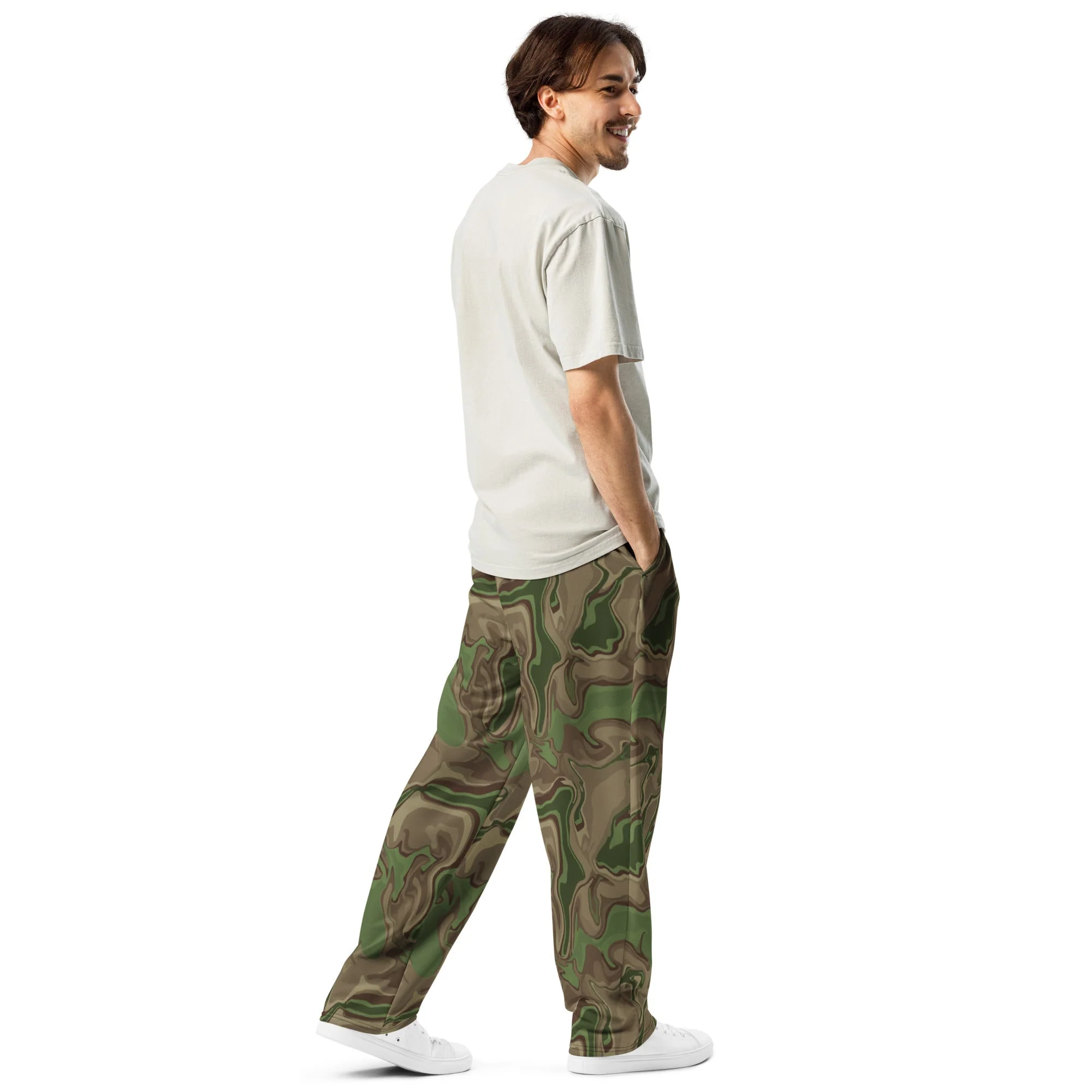 Black OPS Sludgeflow Morphic CAMO Unisex Wide-Leg Joggers - Image 6