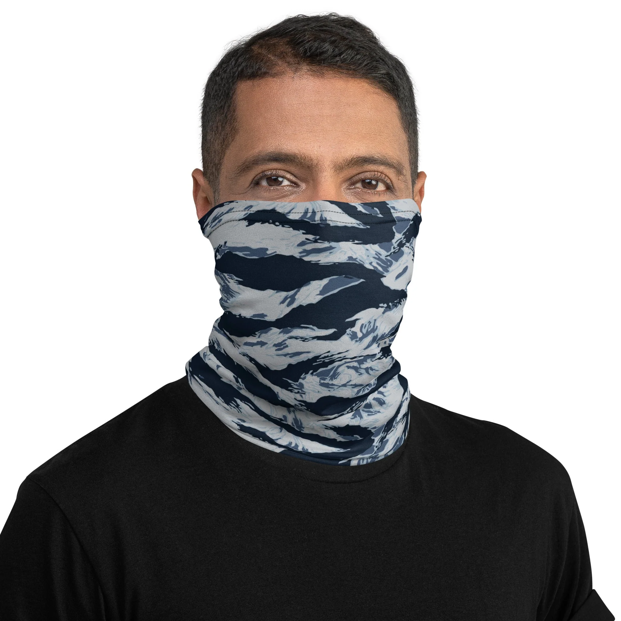 American Tiger Stripe Blue Frost CAMO Neck Gaiter
