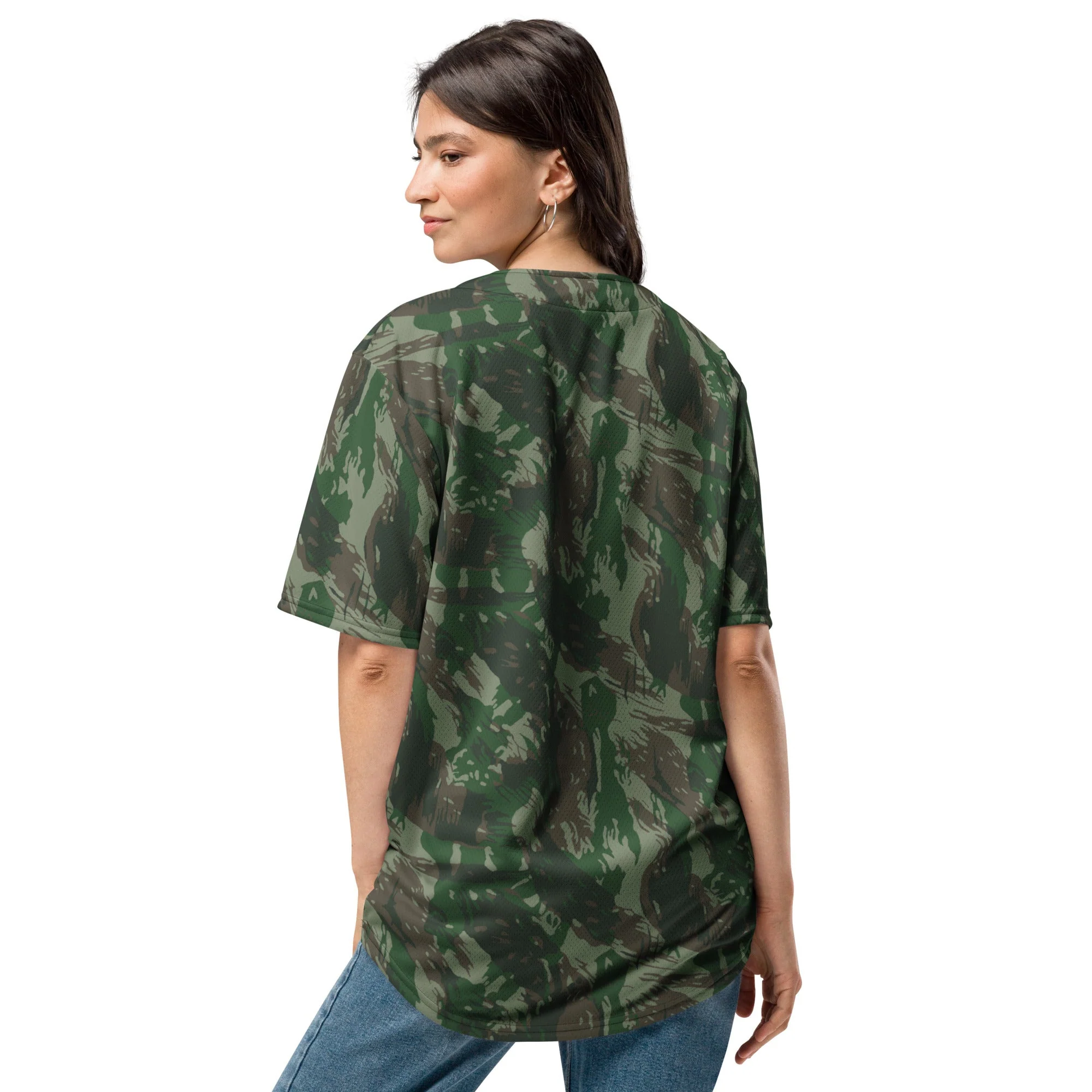 Brazilian Lizard CAMO Unisex Baseball Jersey - Image 4
