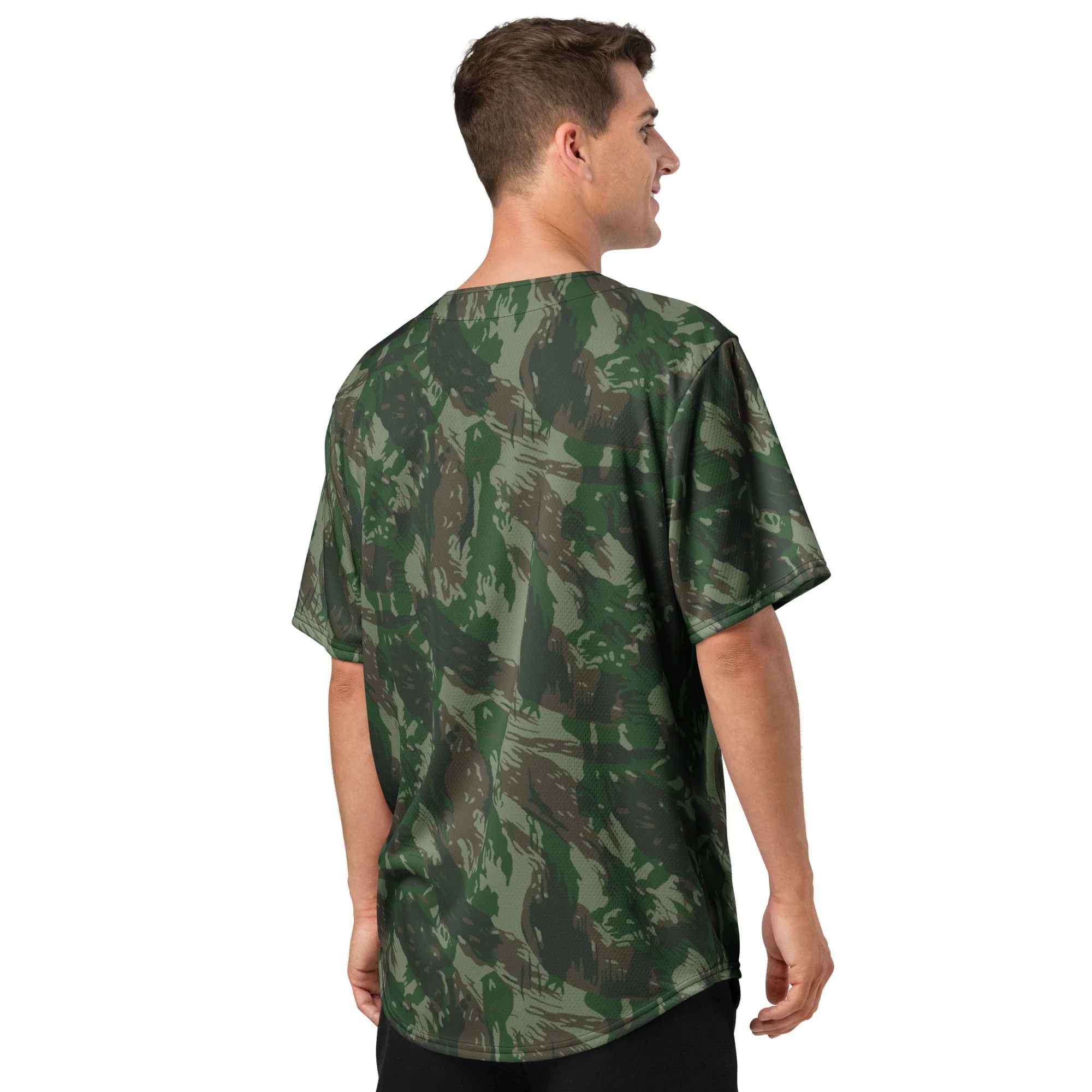 Brazilian Lizard CAMO Unisex Baseball Jersey - Image 8
