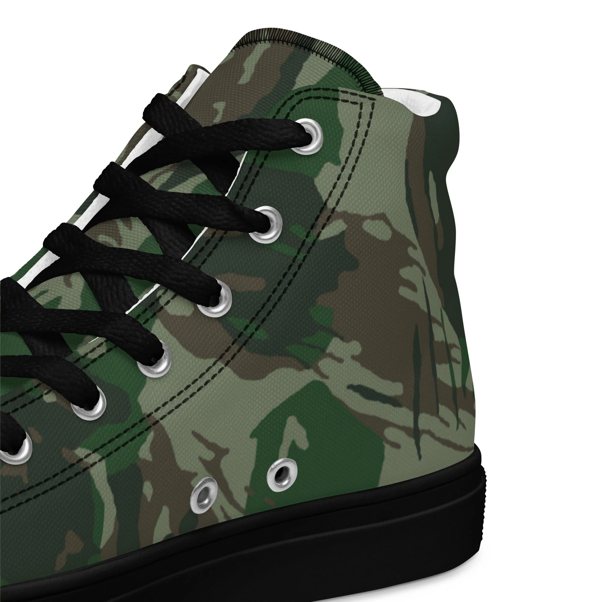 Brazilian Lizard CAMO Mens High-Top Canvas Shoes - Image 3
