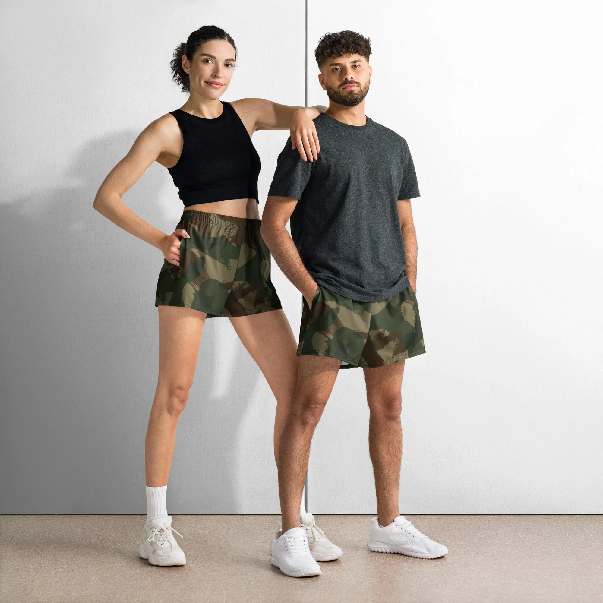 British 1959 Denison CAMO Unisex Athletic Shorts - Image 6