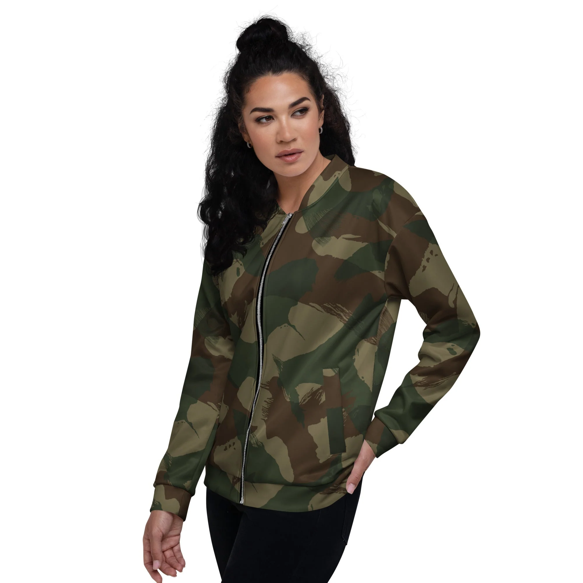 British 1959 Denison CAMO Unisex Bomber Jacket - Image 6