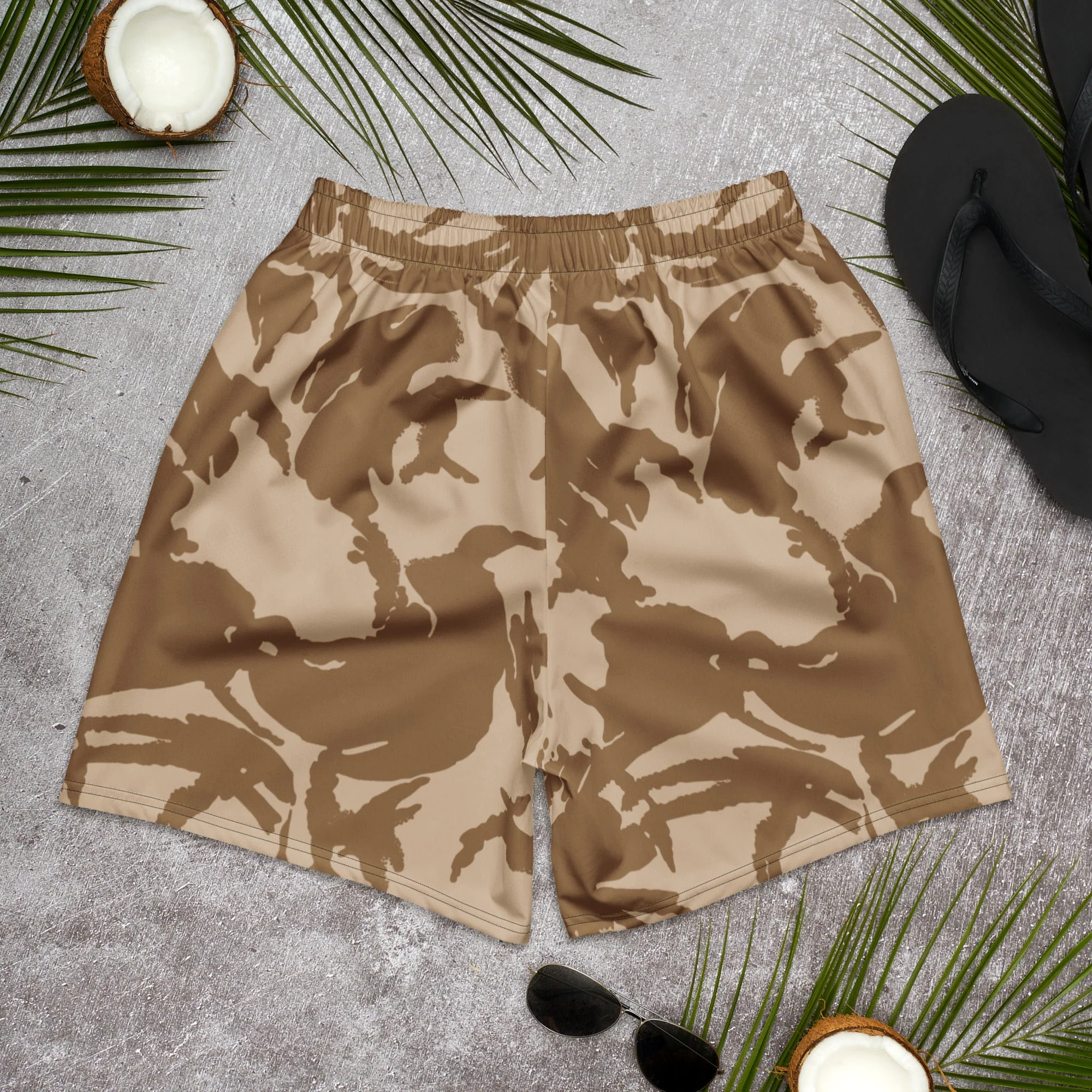 British DPM Desert CAMO Unisex Athletic Long Shorts - Image 5