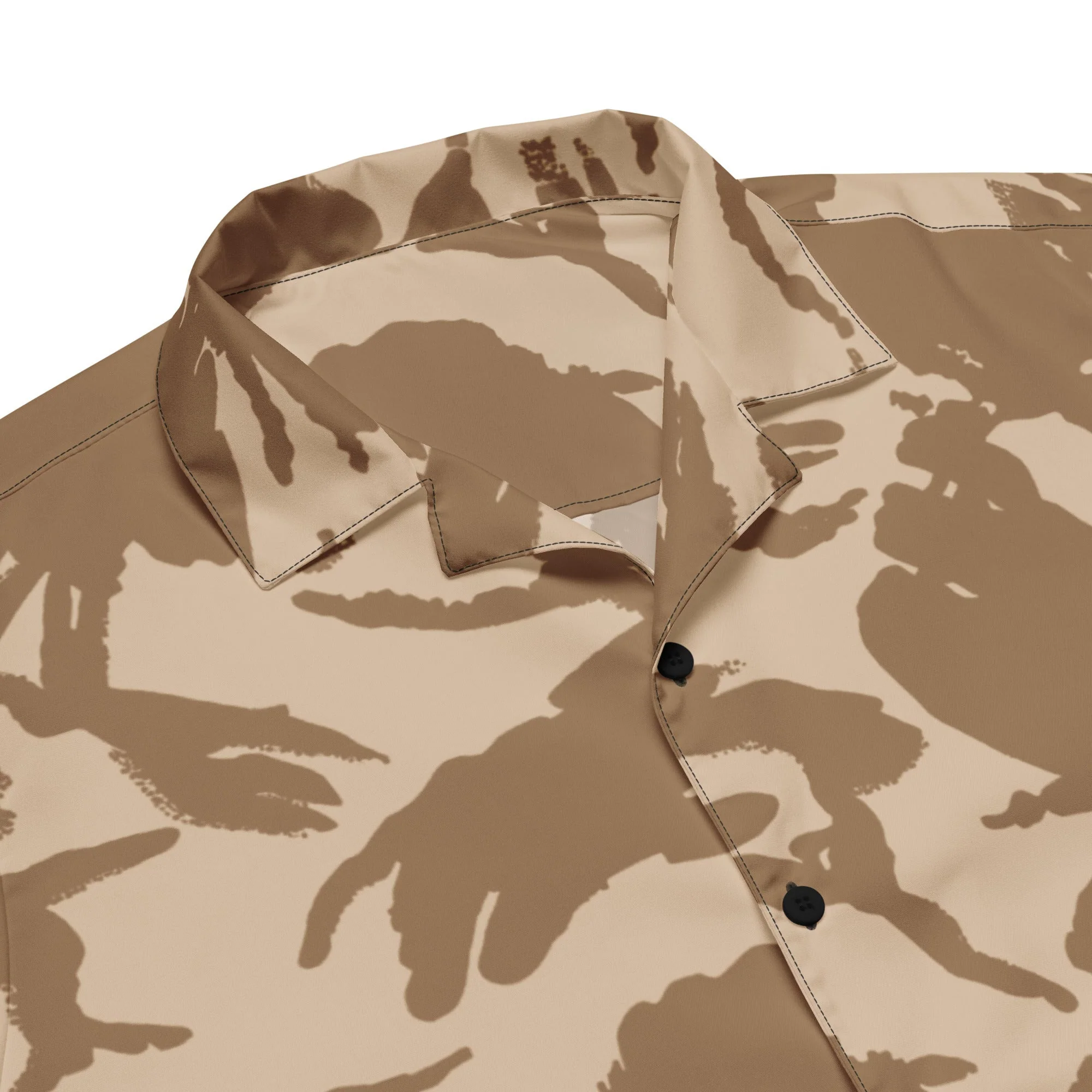 British DPM Desert CAMO Unisex Short-Sleeve Button Shirt - Image 2