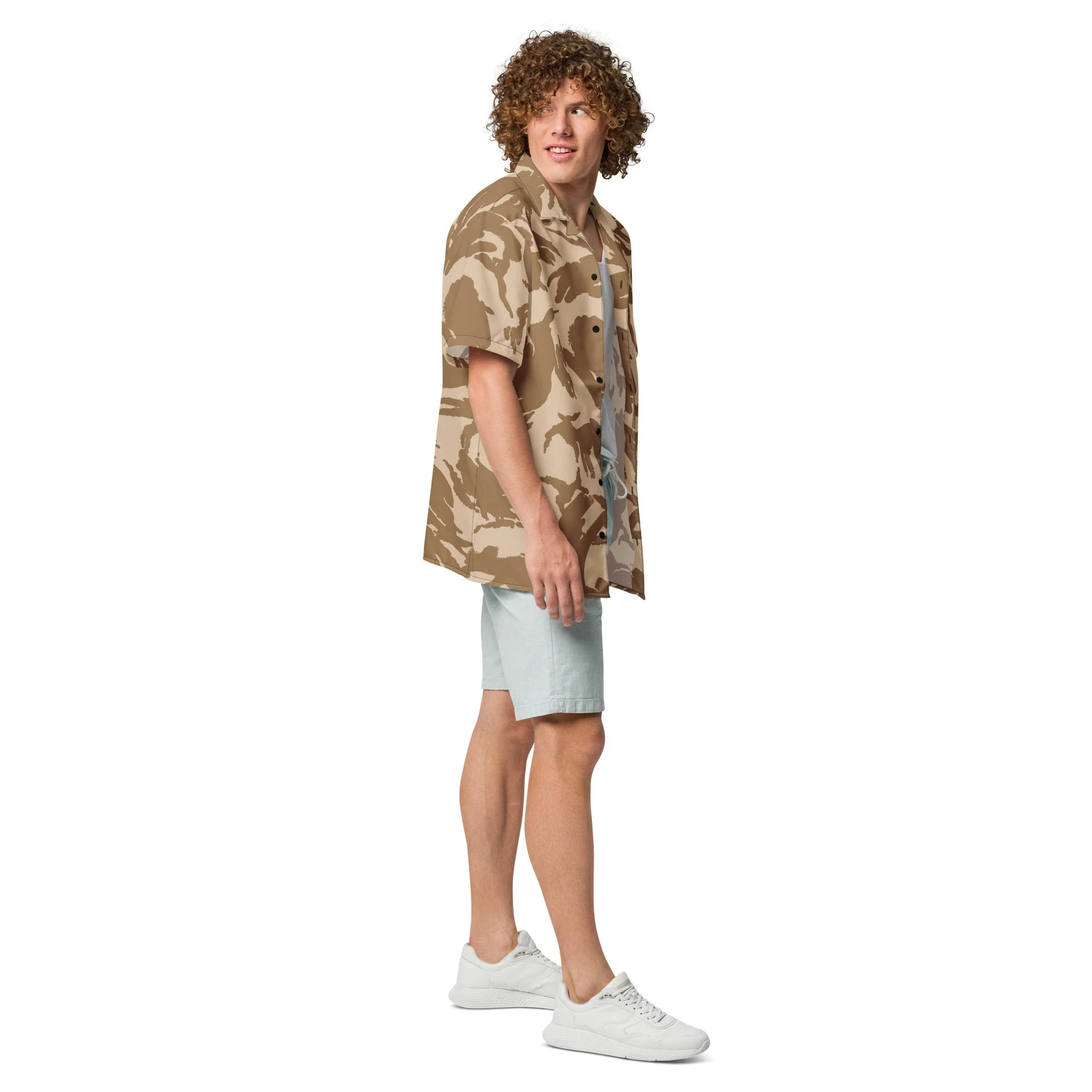 British DPM Desert CAMO Unisex Short-Sleeve Button Shirt - Image 6