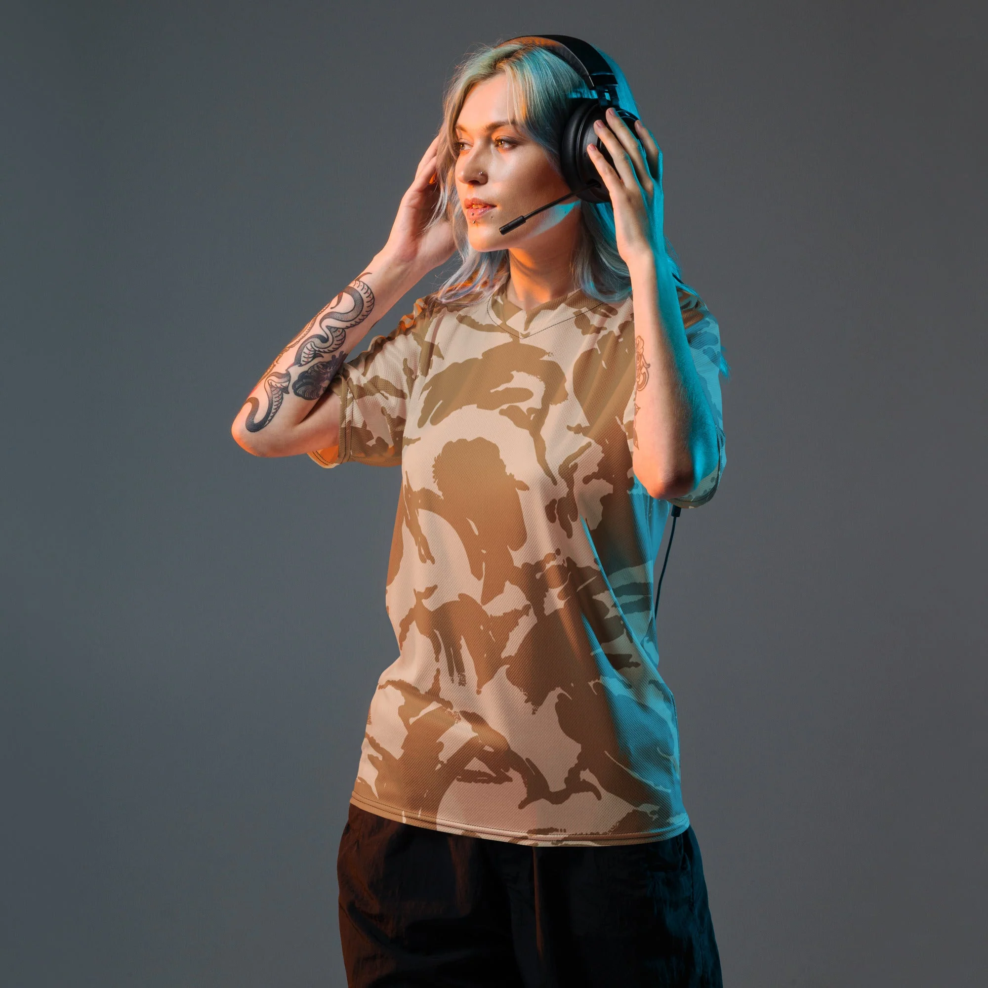 British DPM Desert CAMO Unisex Sports Jersey - Image 6