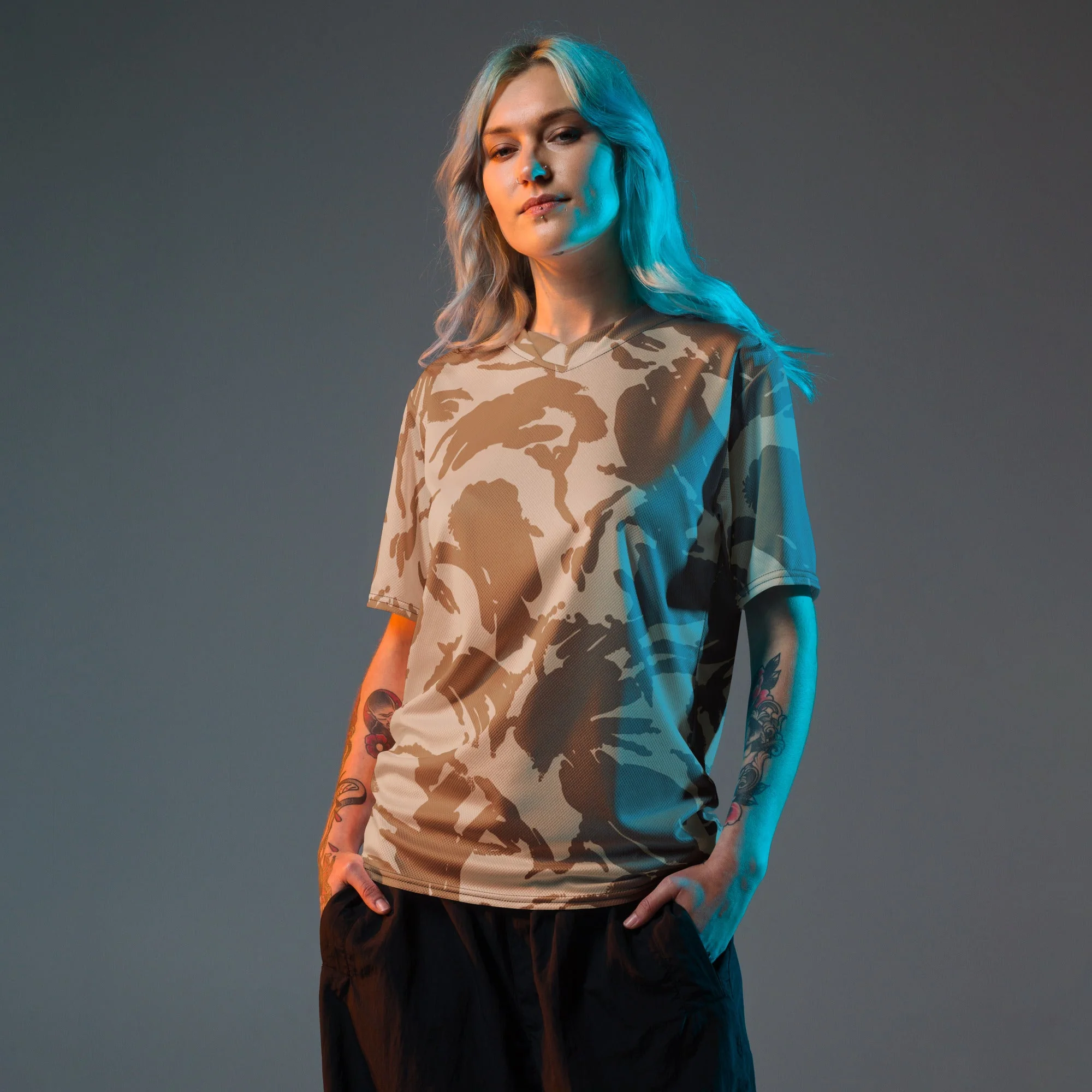 British DPM Desert CAMO Unisex Sports Jersey - Image 8