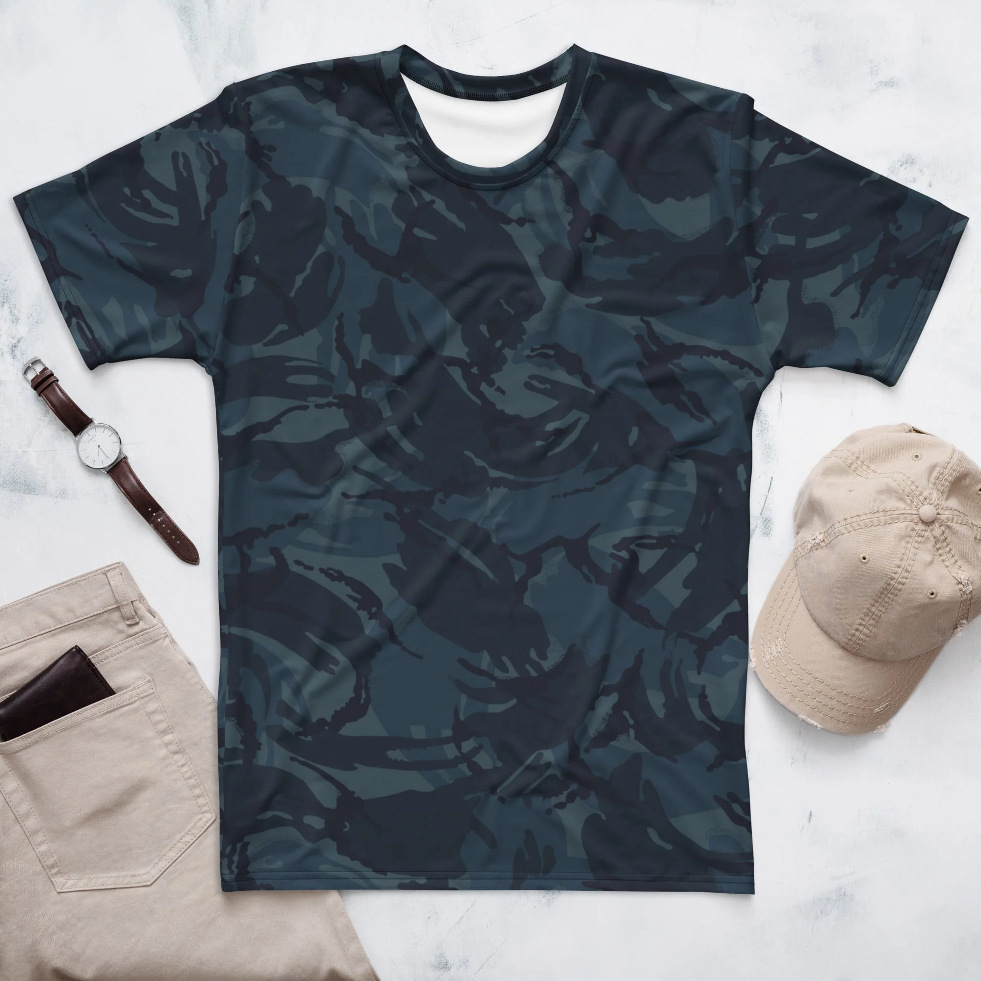 British DPM Night CAMO Mens T-Shirt