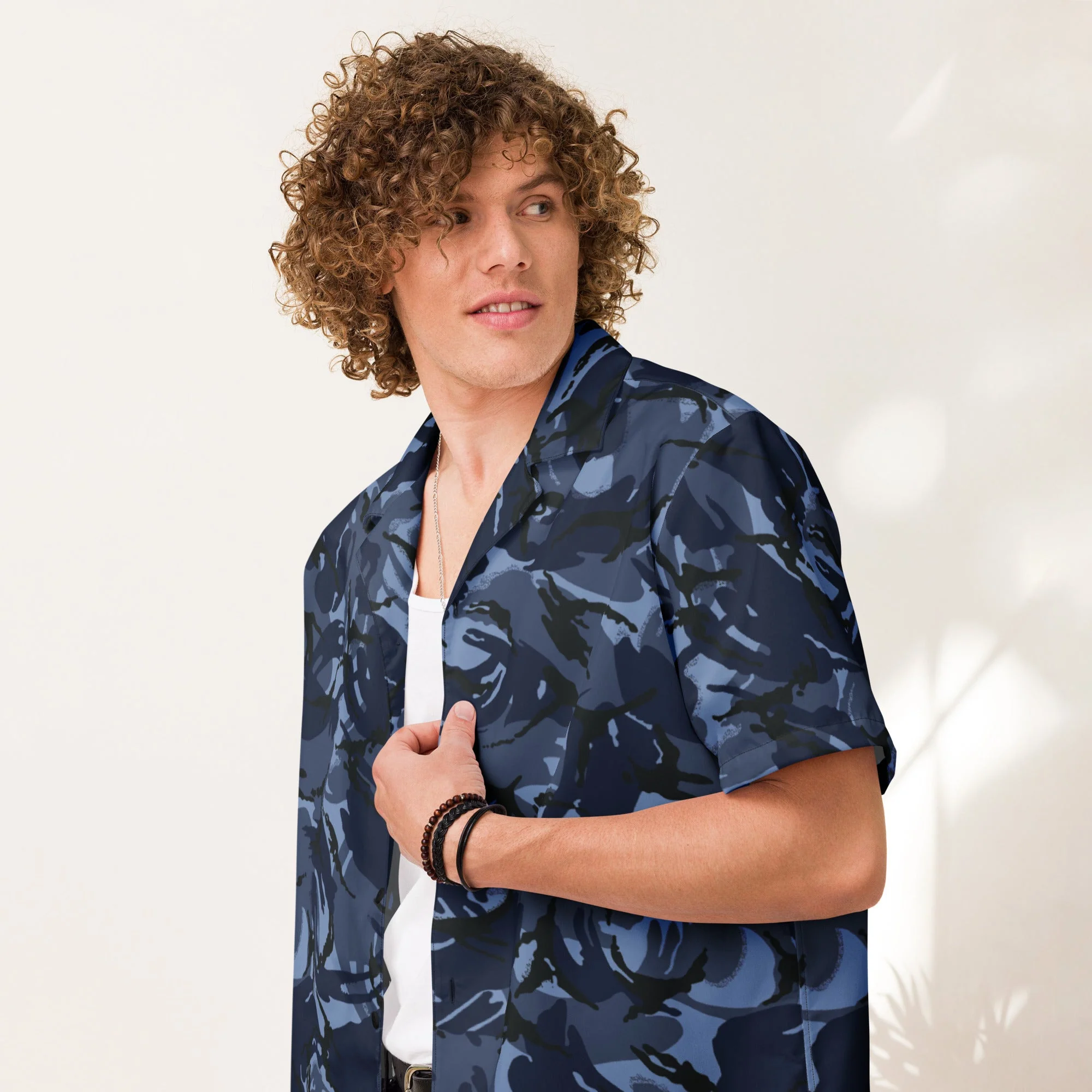 British DPM OPFOR CAMO Unisex Short-Sleeve Button Shirt