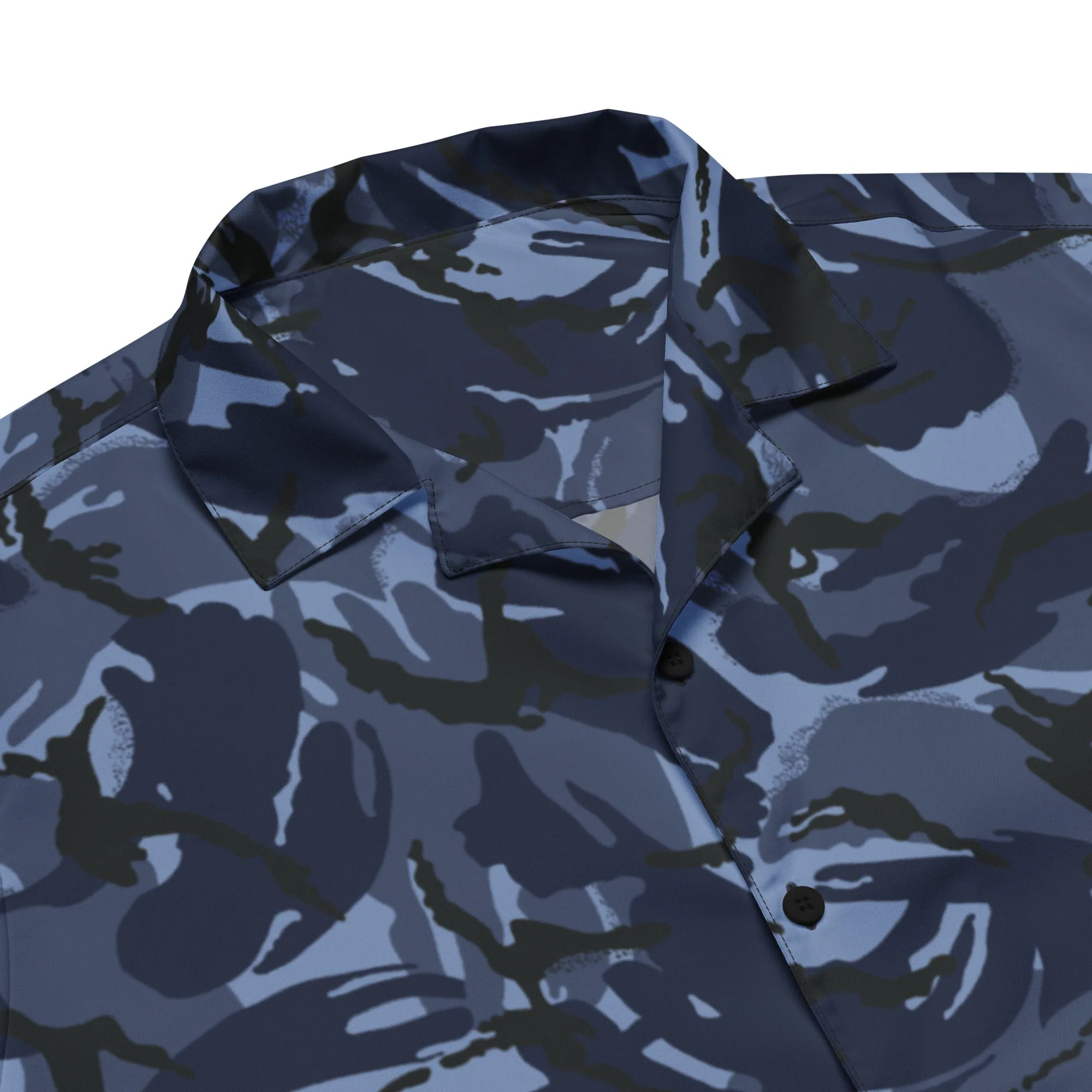 British DPM OPFOR CAMO Unisex Short-Sleeve Button Shirt - Image 2