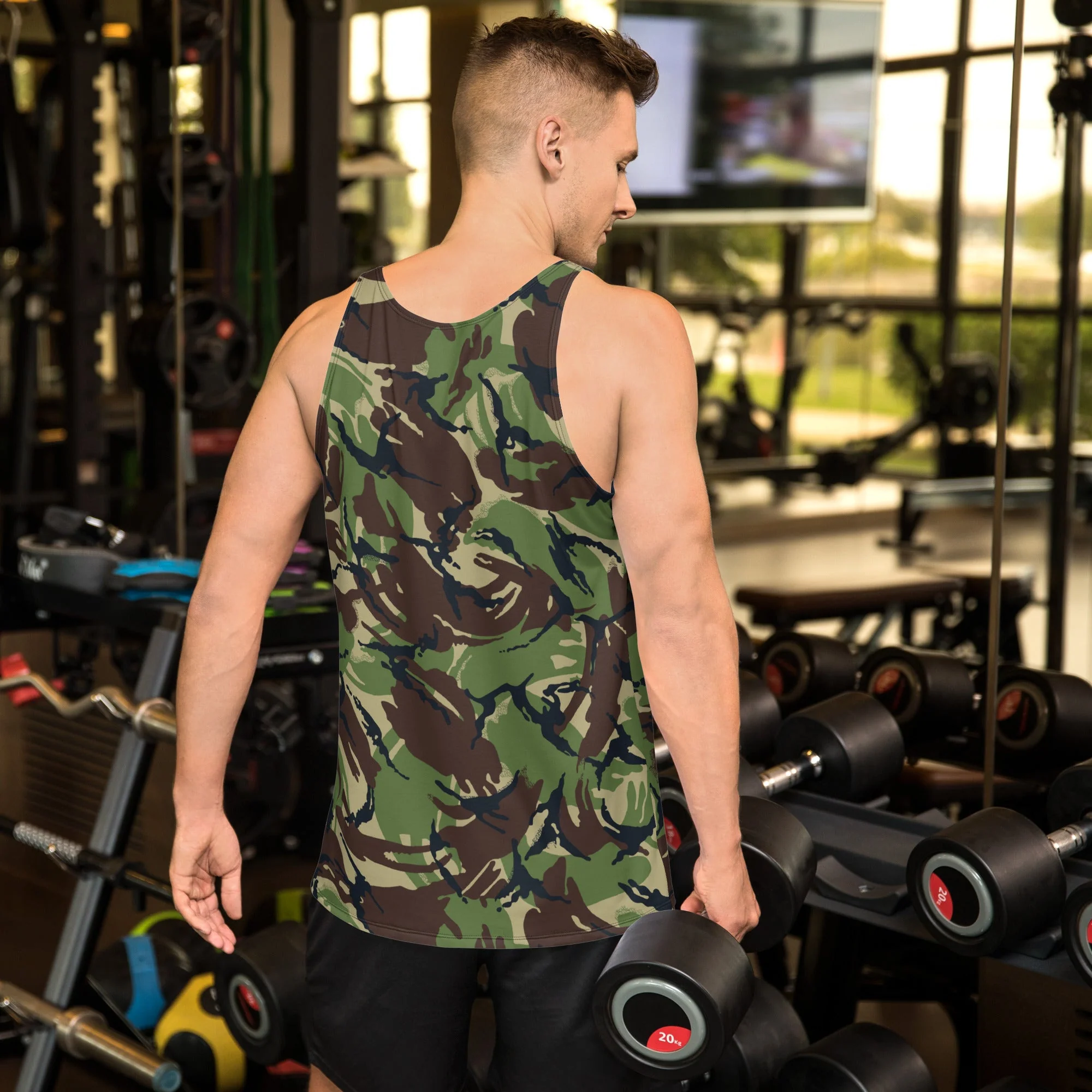 British DPM Woodland CAMO Unisex Tank Top - Image 2