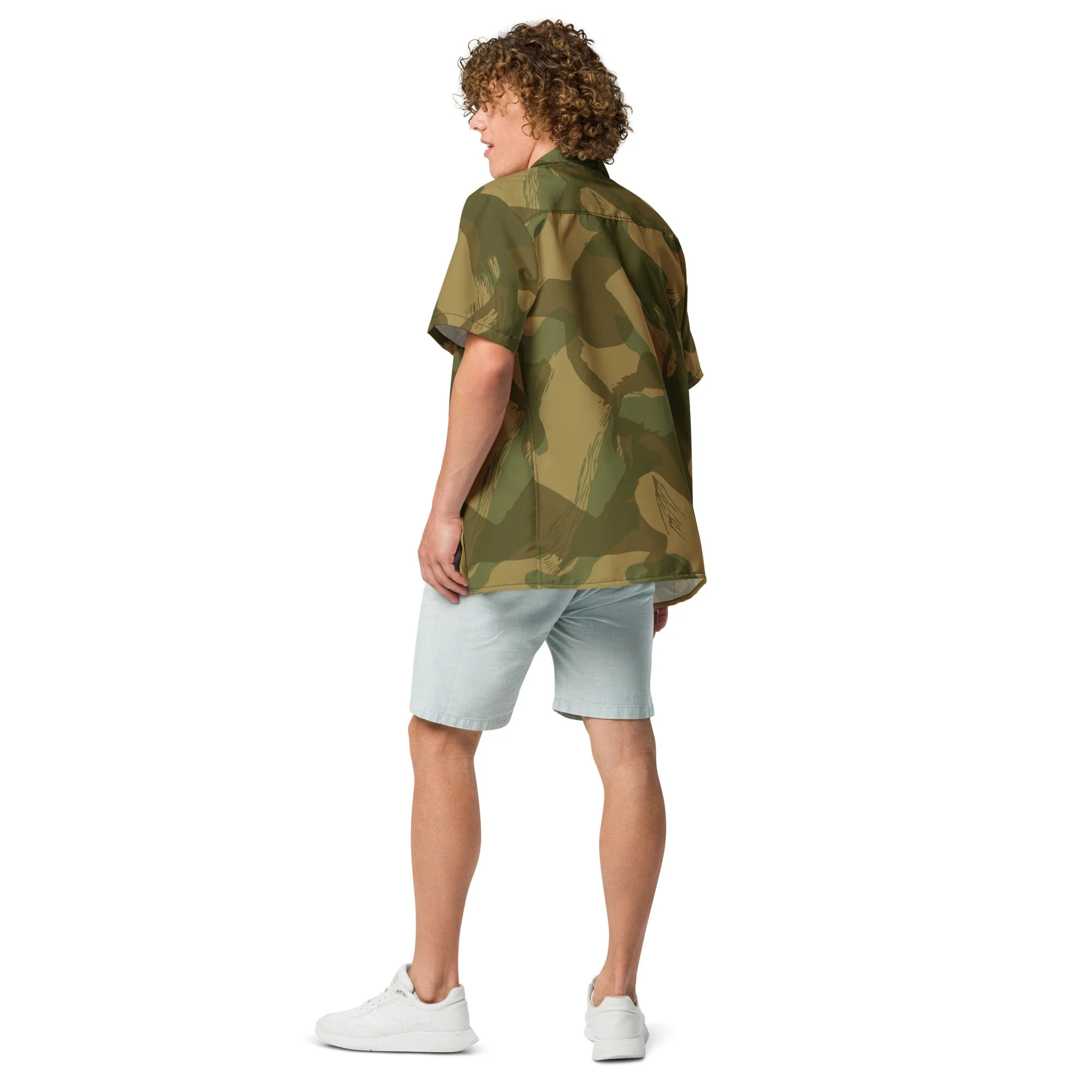 British Denison Airborne CAMO Unisex Short-Sleeve Button Shirt - Image 7