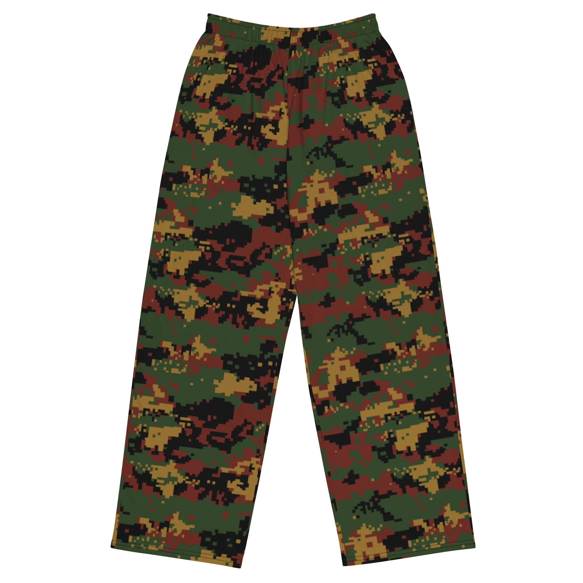 Myanmar Digital Tatmadaw CAMO Unisex Wide-Leg Leisure Pants