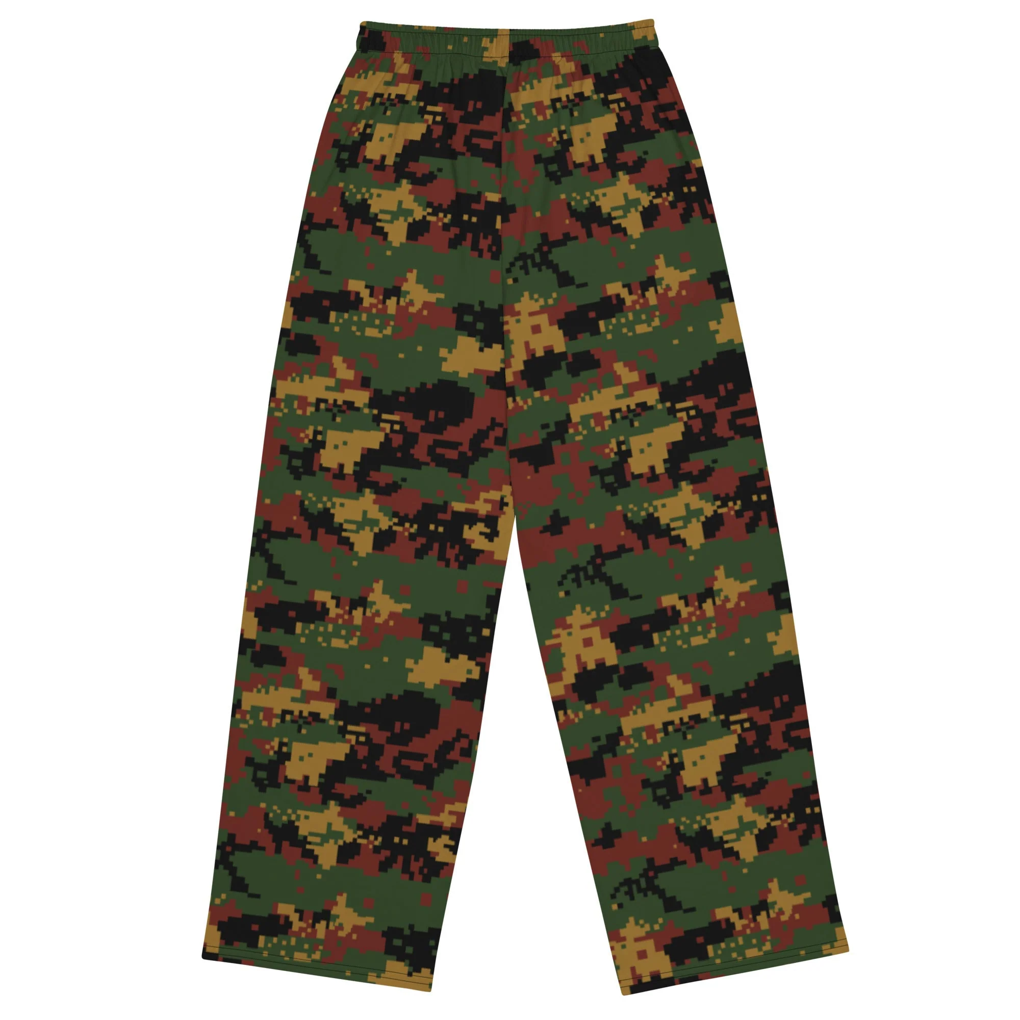 Myanmar Digital Tatmadaw CAMO Unisex Wide-Leg Leisure Pants - Image 10