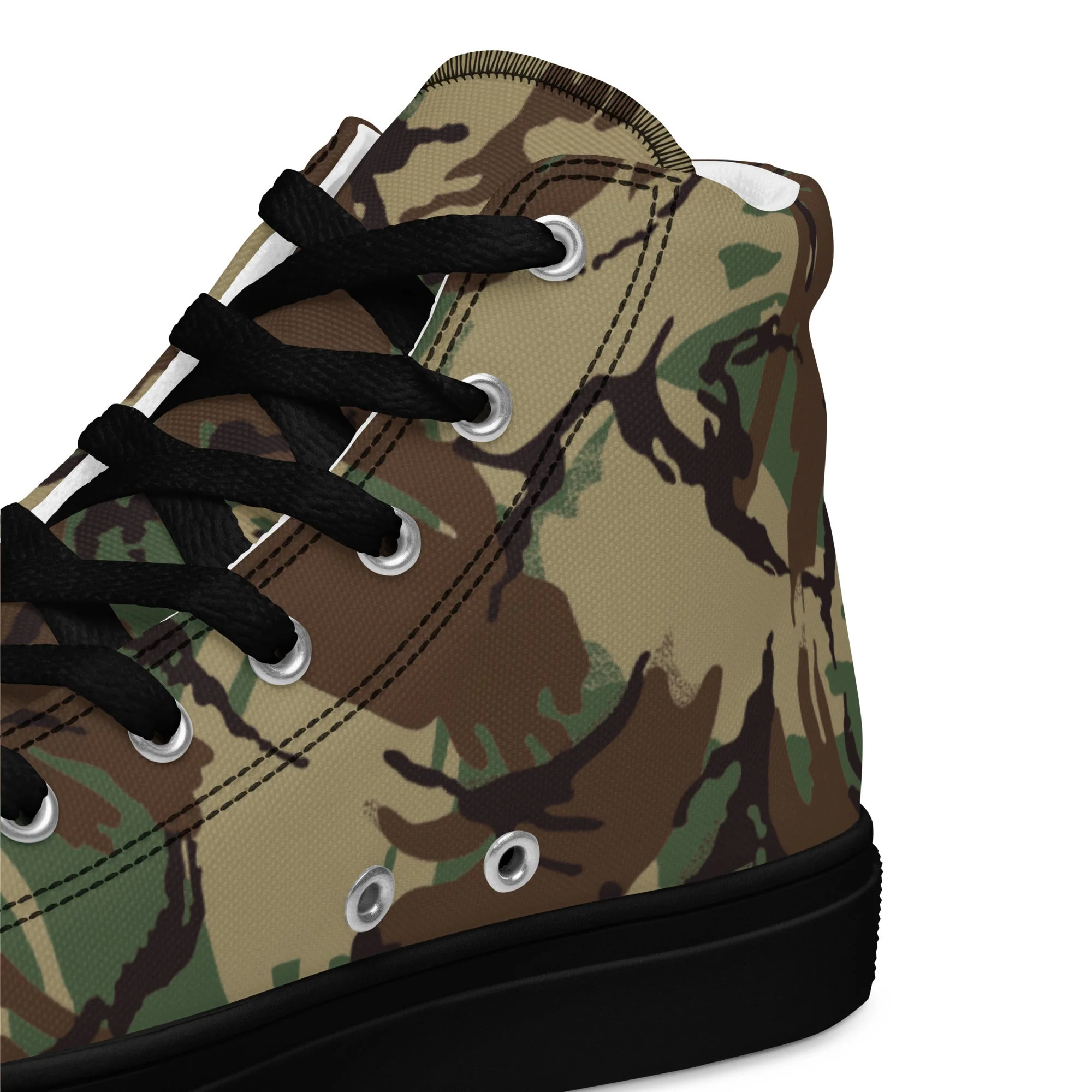 Canadian Airborne DPM CAMO Mens High-Top Canvas Shoes - Image 3