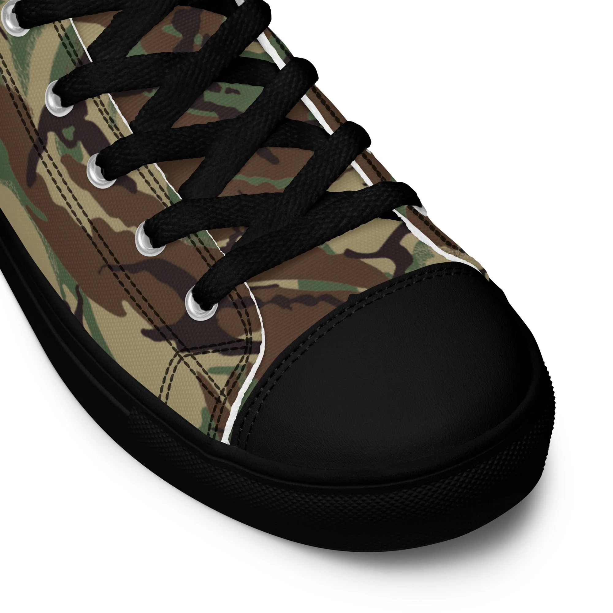 Canadian Airborne DPM CAMO Mens High-Top Canvas Shoes - Image 4