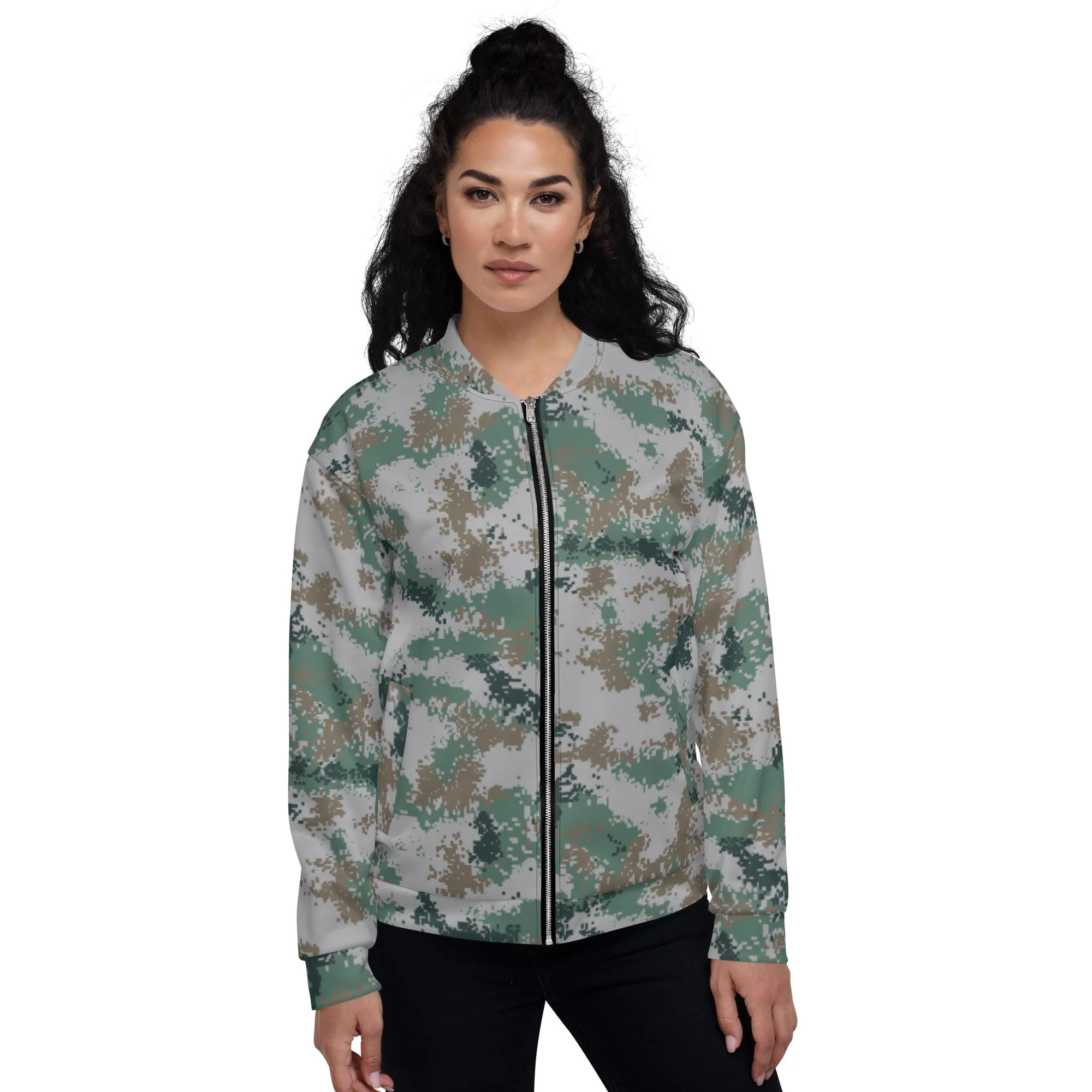 Chinese Digital Type 07 Universal CAMO Unisex Bomber Jacket - Image 4