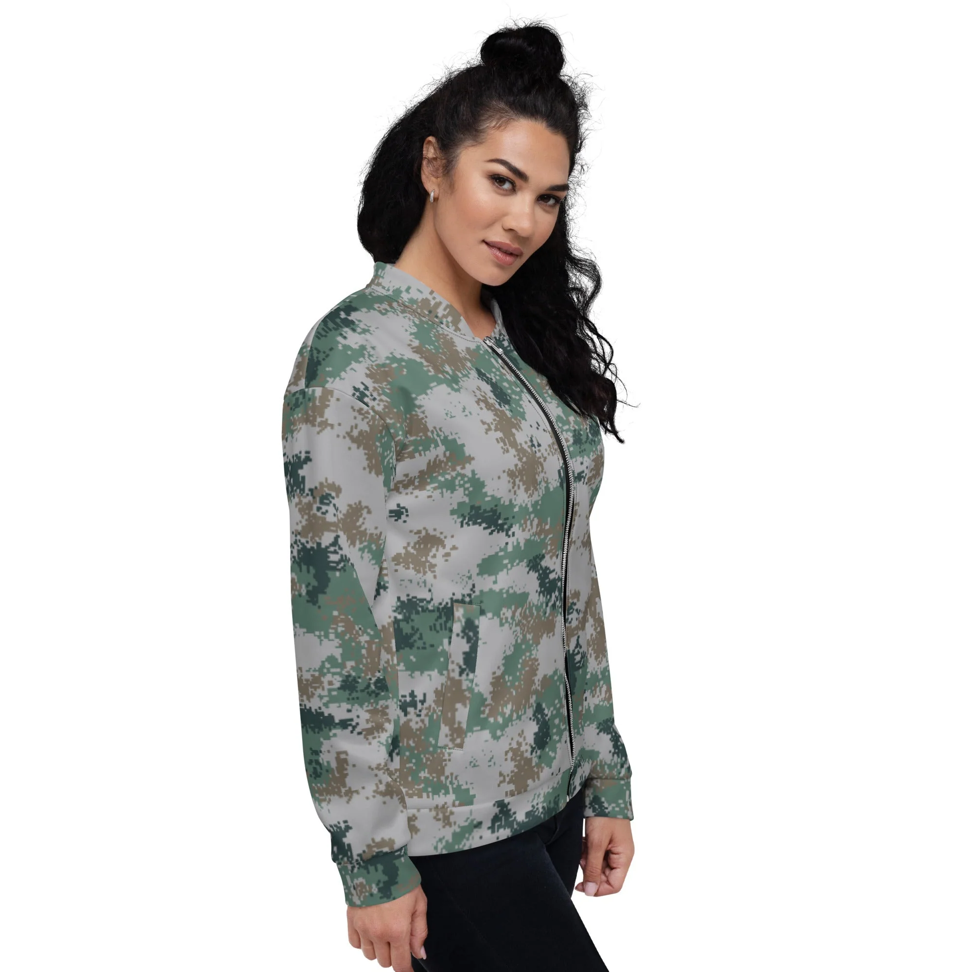 Chinese Digital Type 07 Universal CAMO Unisex Bomber Jacket - Image 5