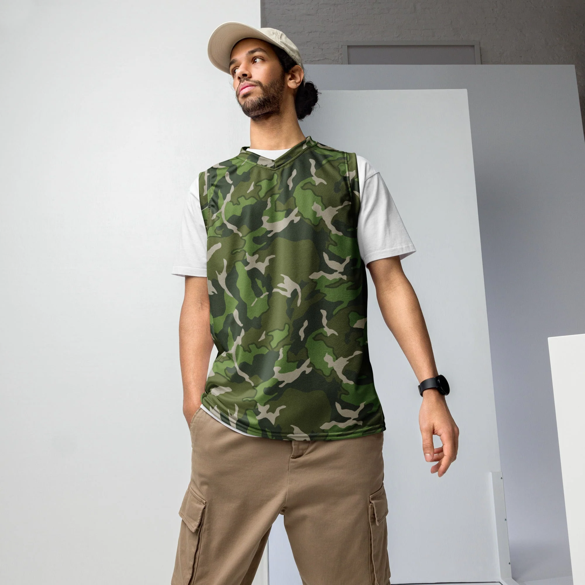 Chinese Denison Type 84 CAMO Unisex Basketball Jersey