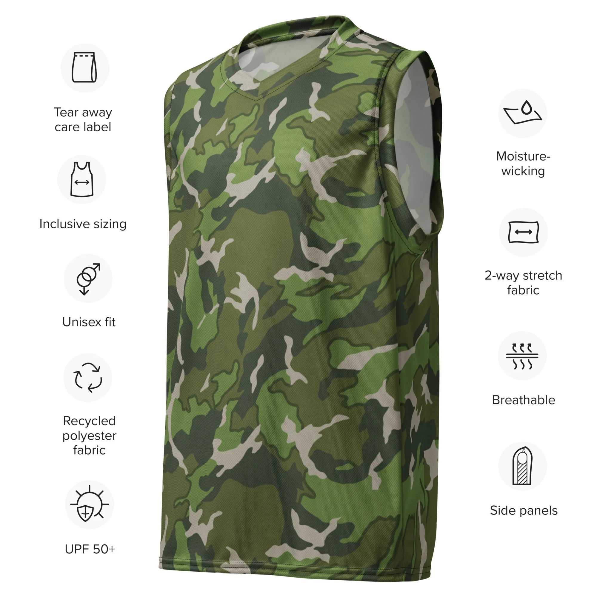 Chinese Denison Type 84 CAMO Unisex Basketball Jersey - Image 3