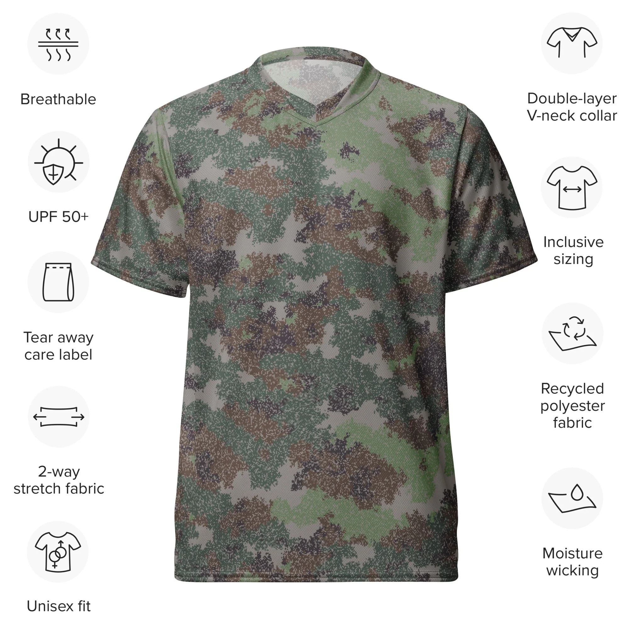 Chinese Digital Starry Sky CAMO Unisex Sports Jersey - Image 2