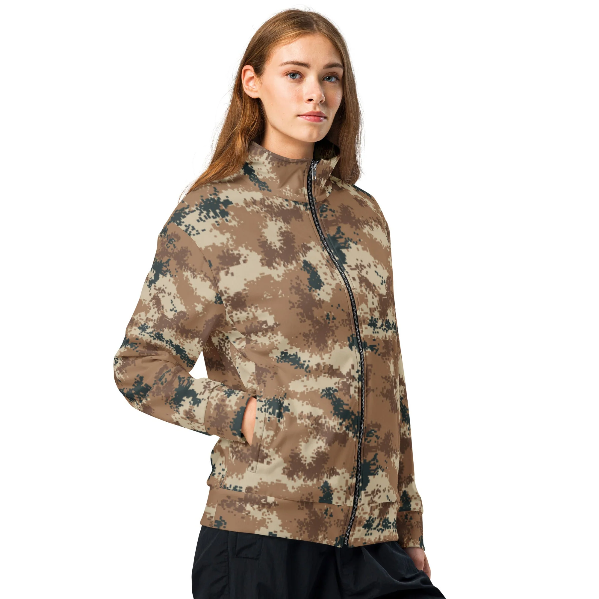 Chinese Digital Type 07 Arid CAMO Unisex Track Jacket - Image 3