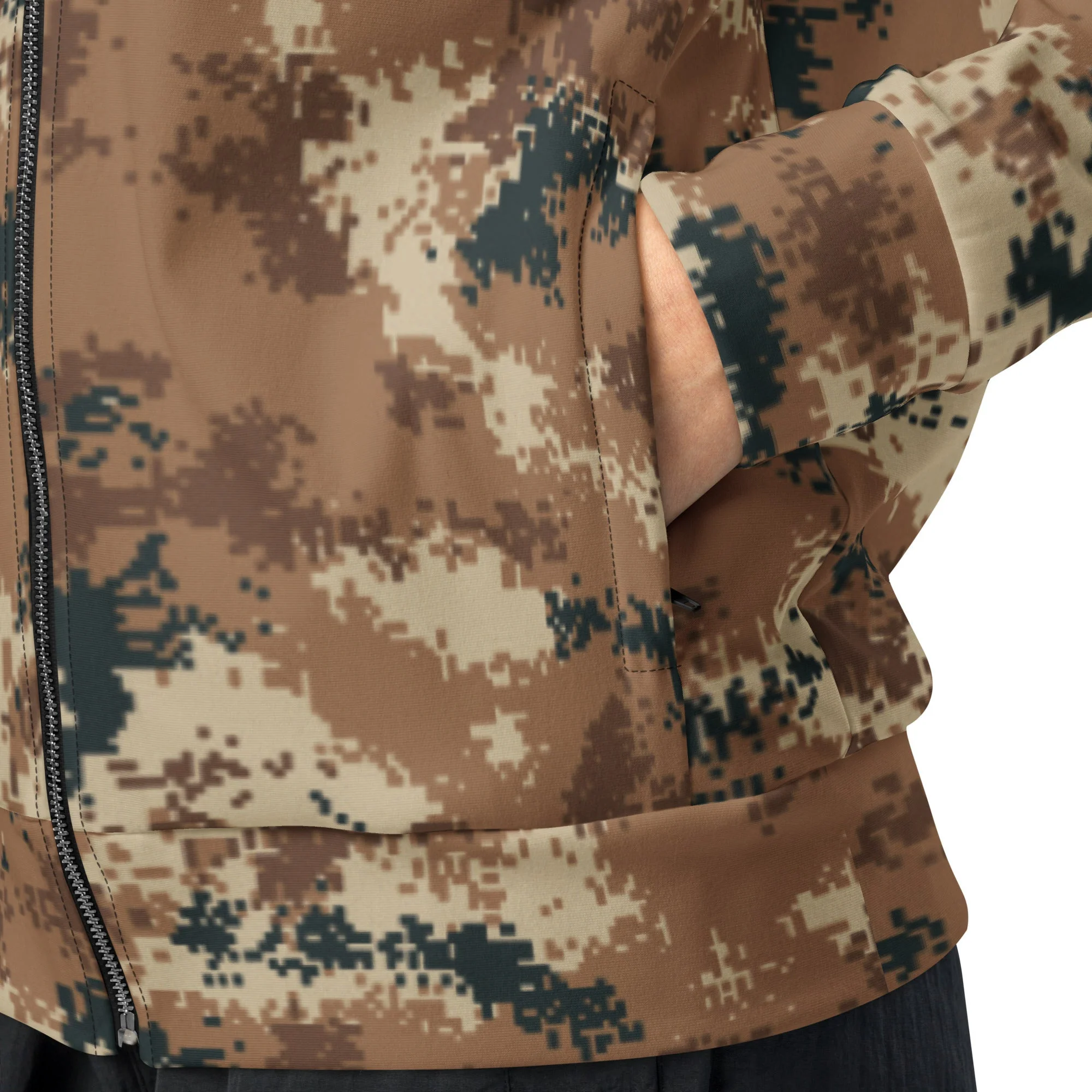 Chinese Digital Type 07 Arid CAMO Unisex Track Jacket - Image 7