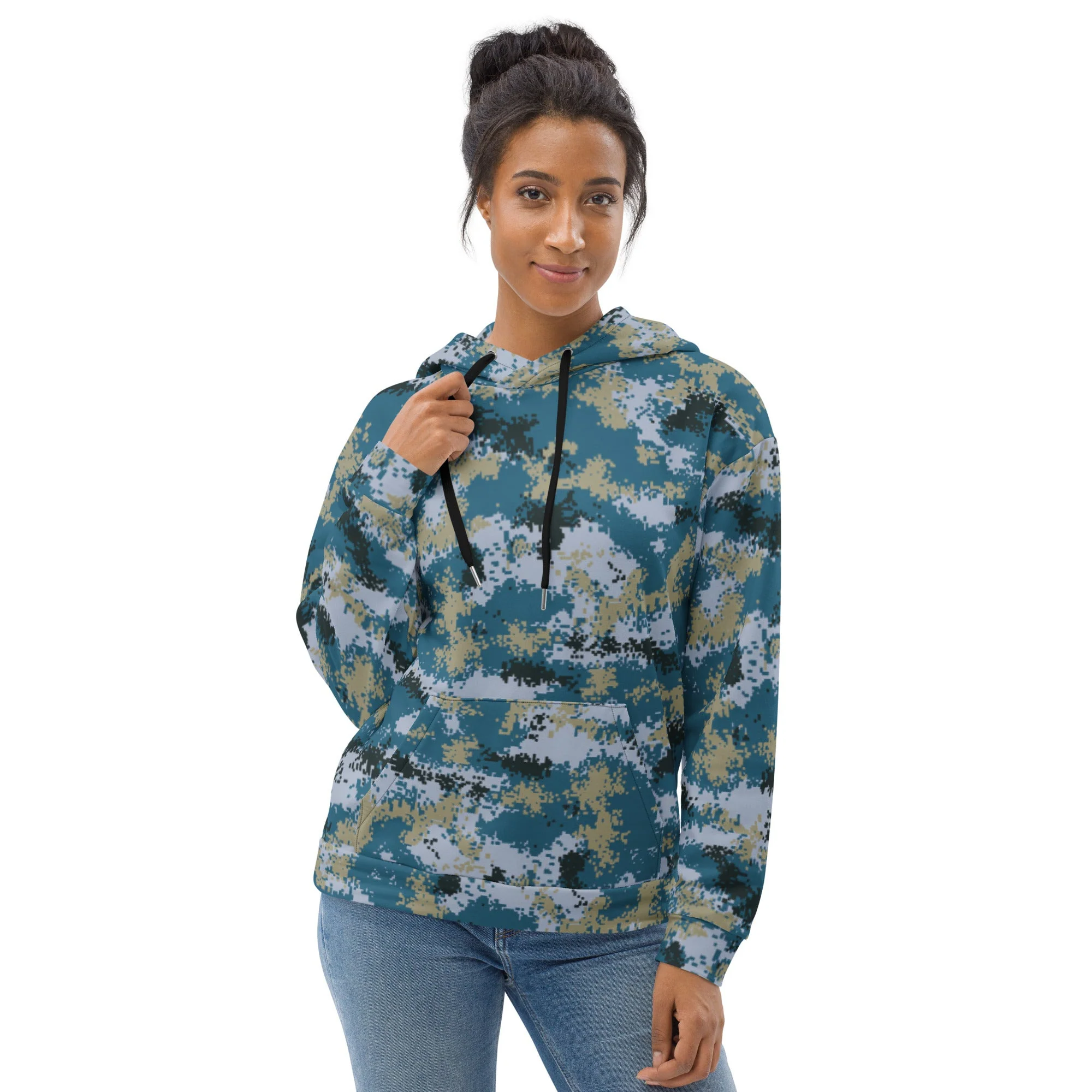 Chinese Digital Type 07 Ocean CAMO Unisex Hoodie - Image 3