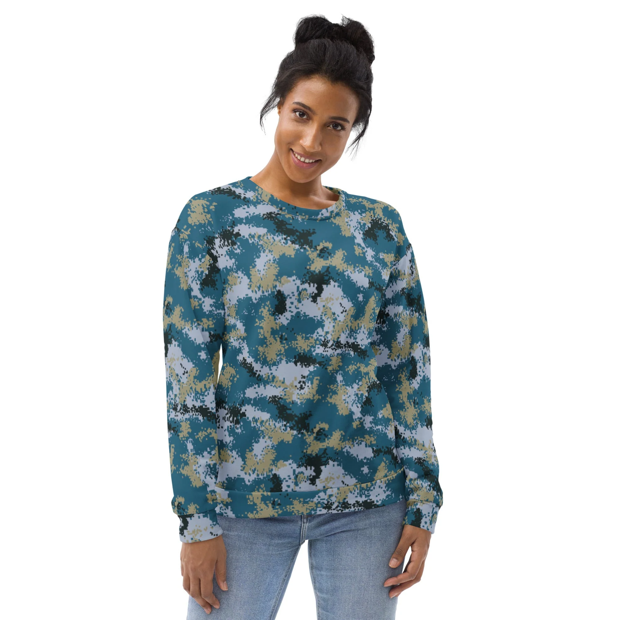 Chinese Digital Type 07 Ocean CAMO Unisex Sweatshirt - Image 8
