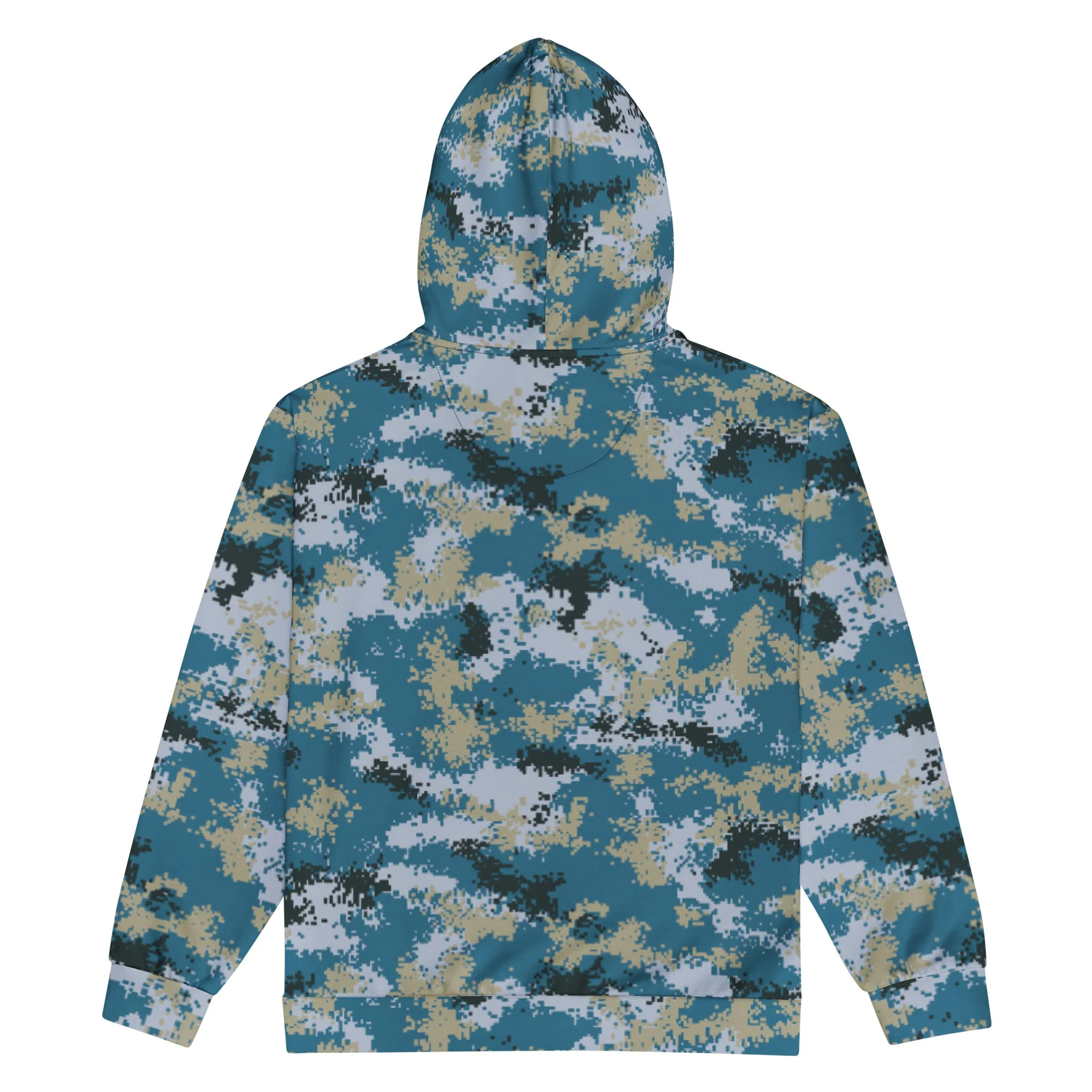 Chinese Digital Type 07 Ocean CAMO Unisex Zip Hoodie - Image 2
