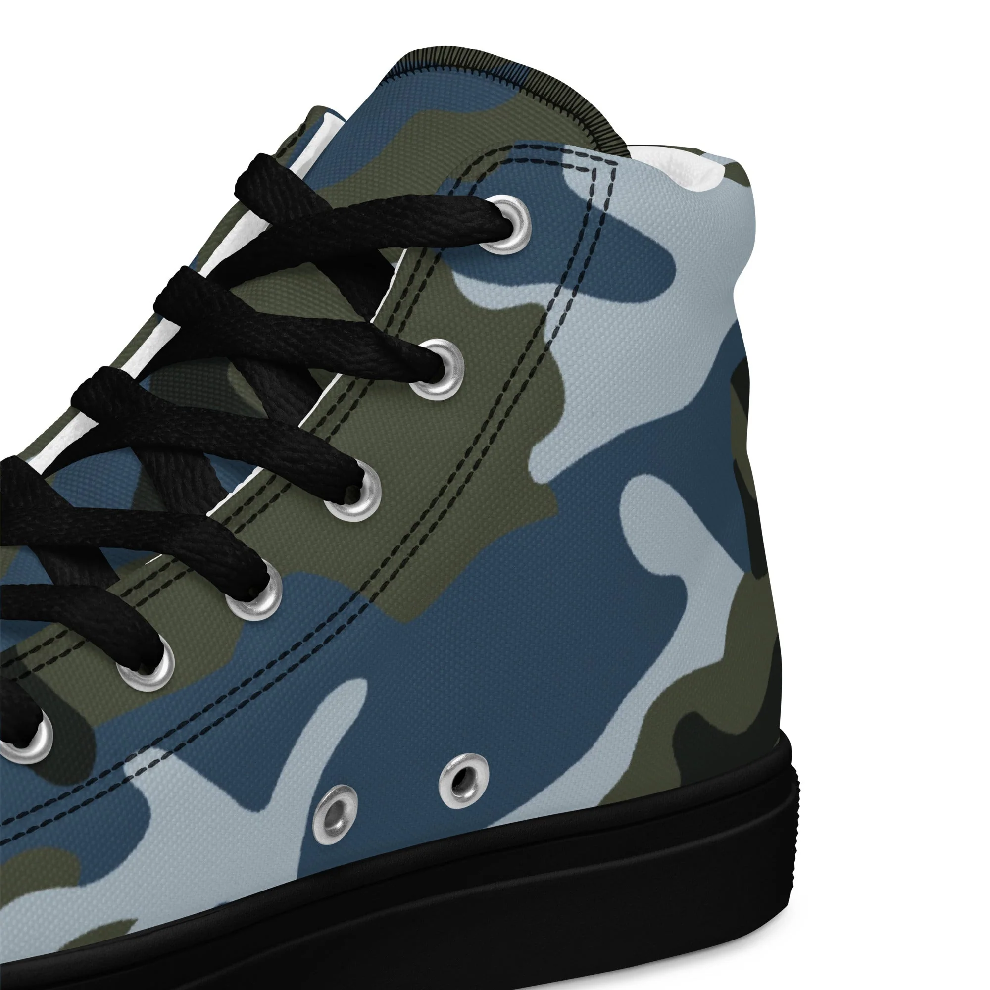 Chinese Type 87 Ocean CAMO Mens High-Top Canvas Shoes - Image 3