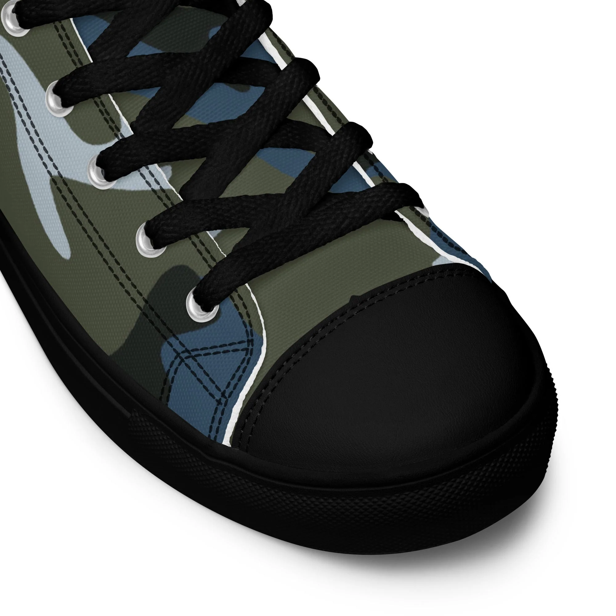 Chinese Type 87 Ocean CAMO Mens High-Top Canvas Shoes - Image 4
