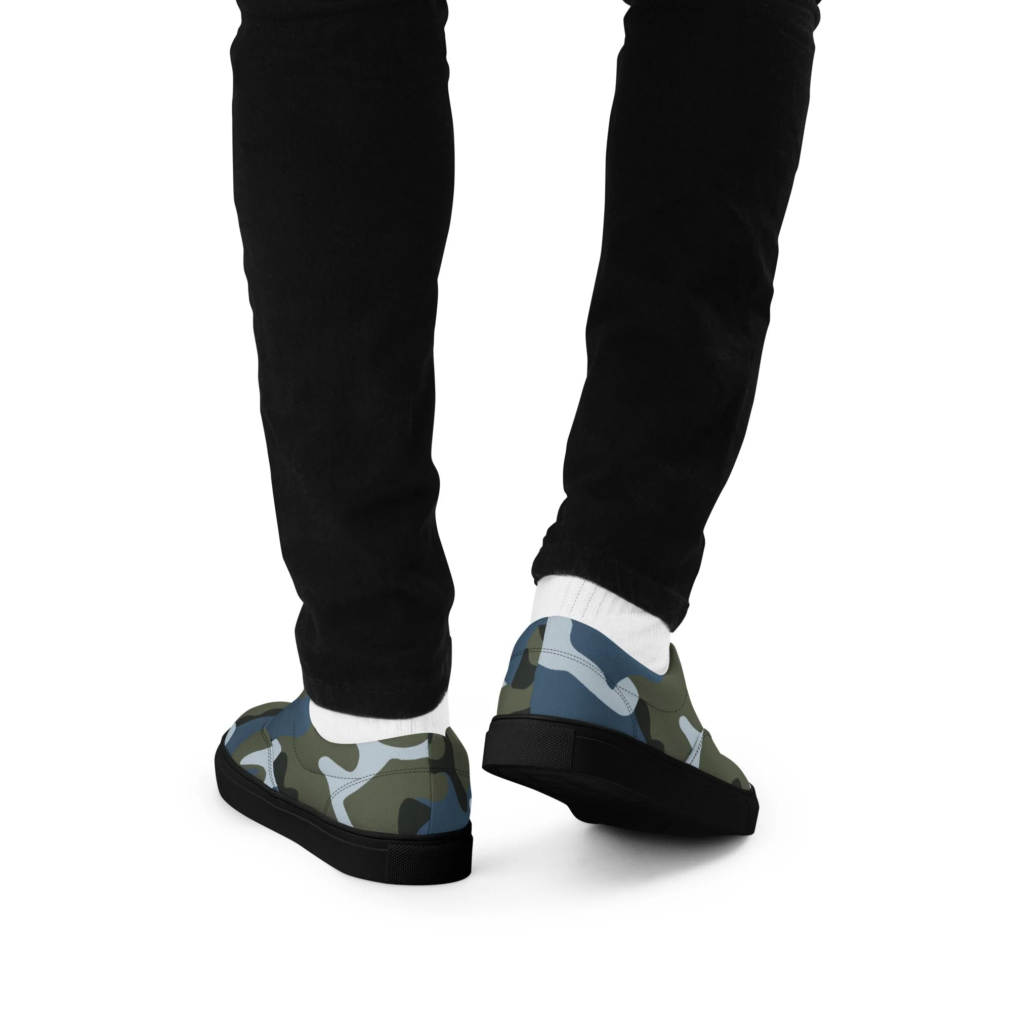 Chinese Type 87 Ocean CAMO Mens Lace-Up Canvas Shoes - Image 10