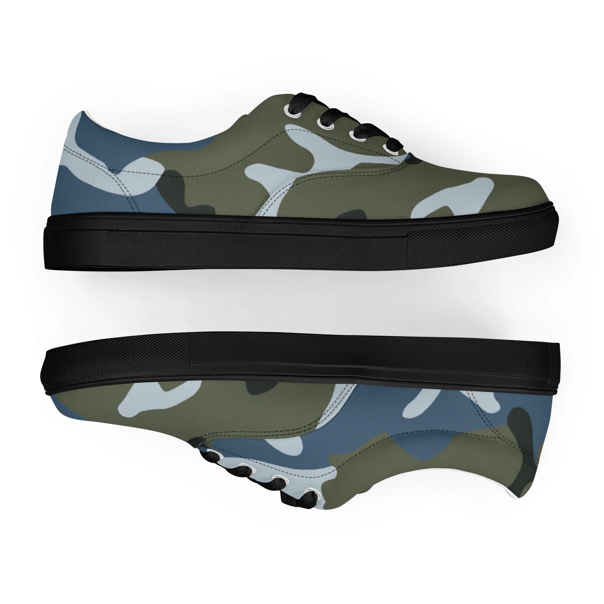 Chinese Type 87 Ocean CAMO Mens Lace-Up Canvas Shoes - Image 13