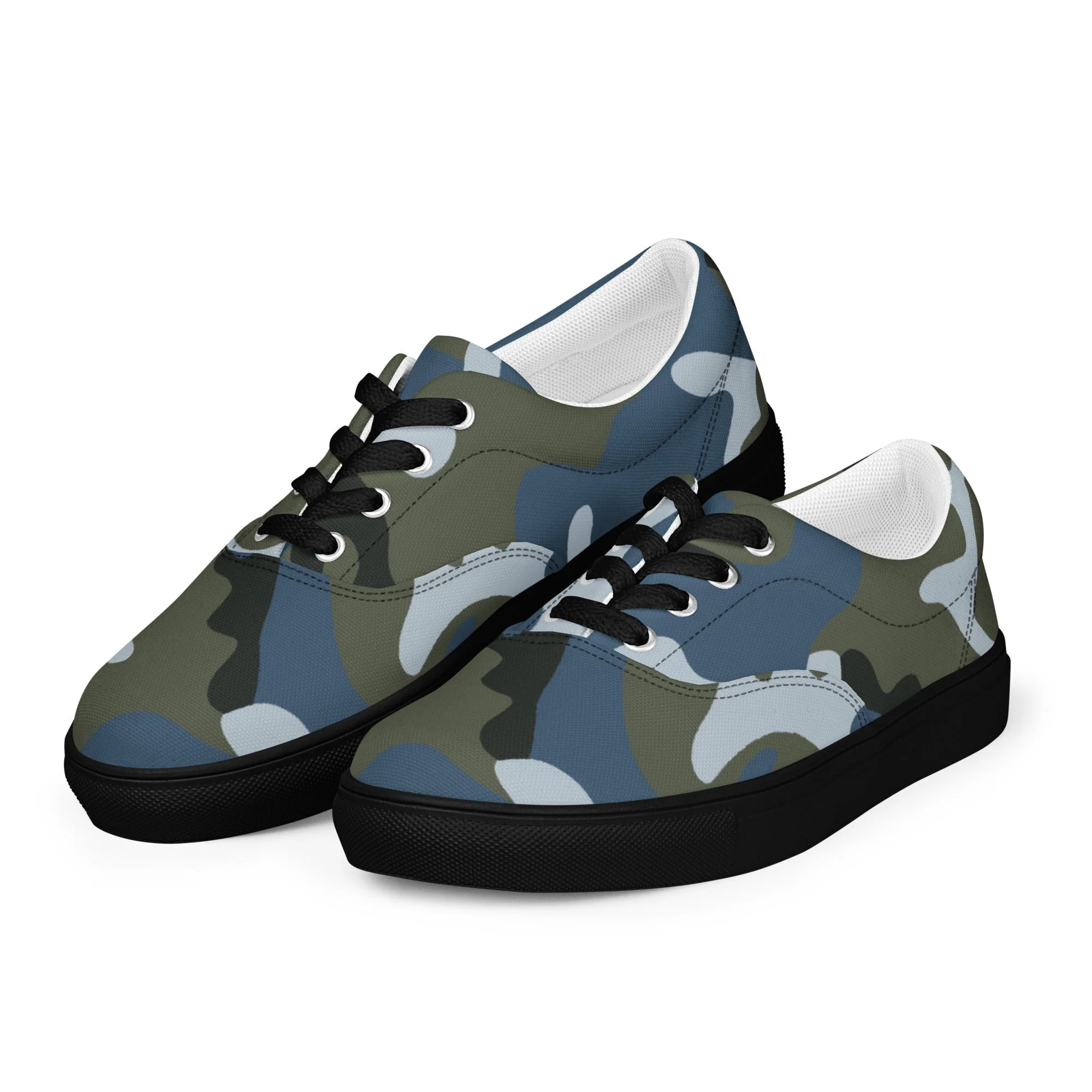 Chinese Type 87 Ocean CAMO Mens Lace-Up Canvas Shoes - Image 9