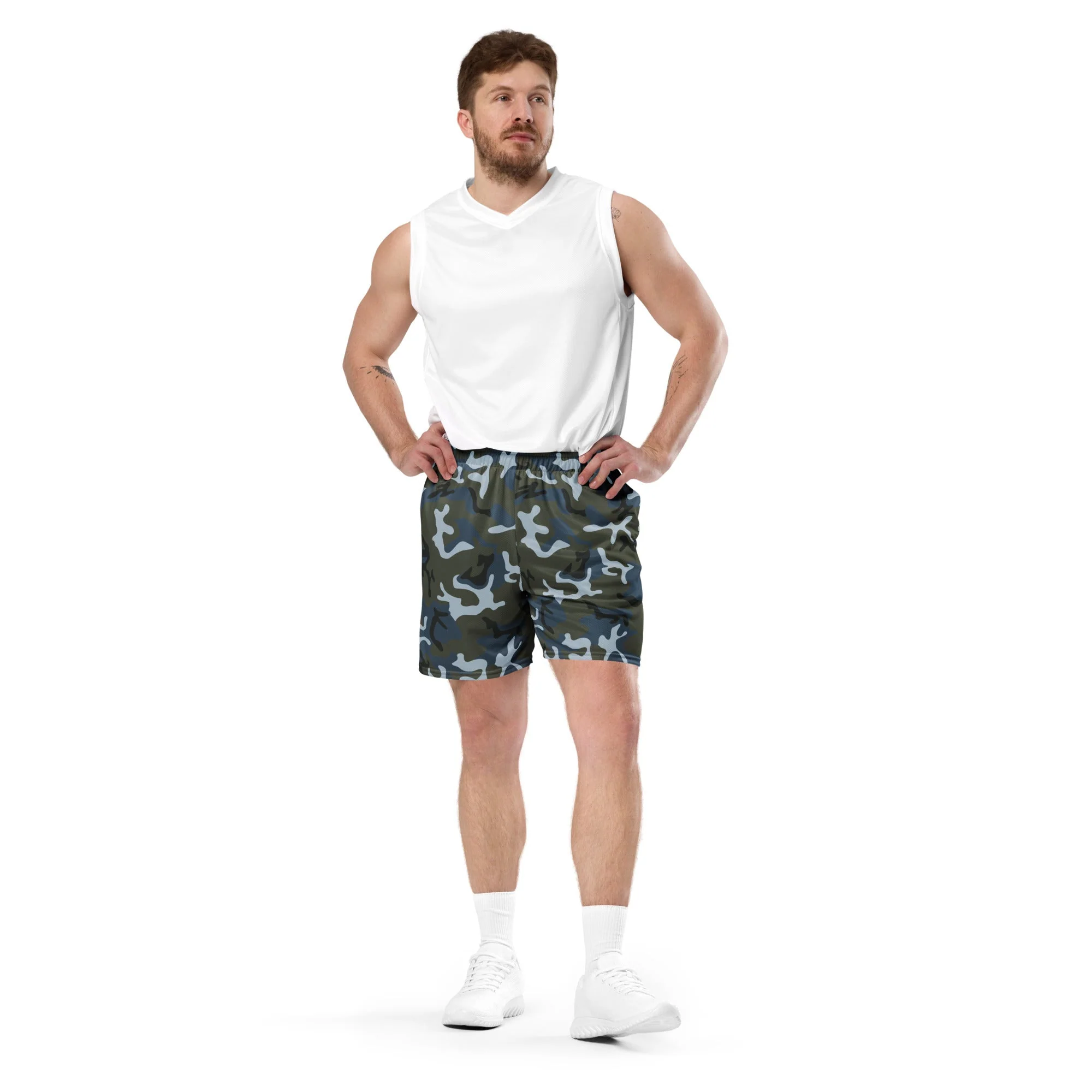Chinese Type 87 Ocean CAMO Unisex Mesh Shorts - Image 8