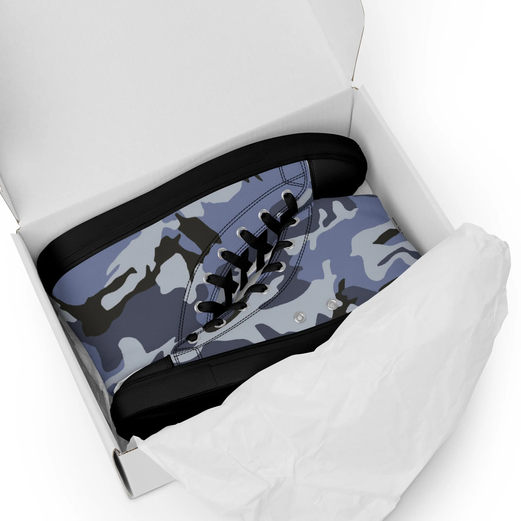 Chinese Type 99 Marine CAMO Mens High-Top Canvas Shoes - Image 2