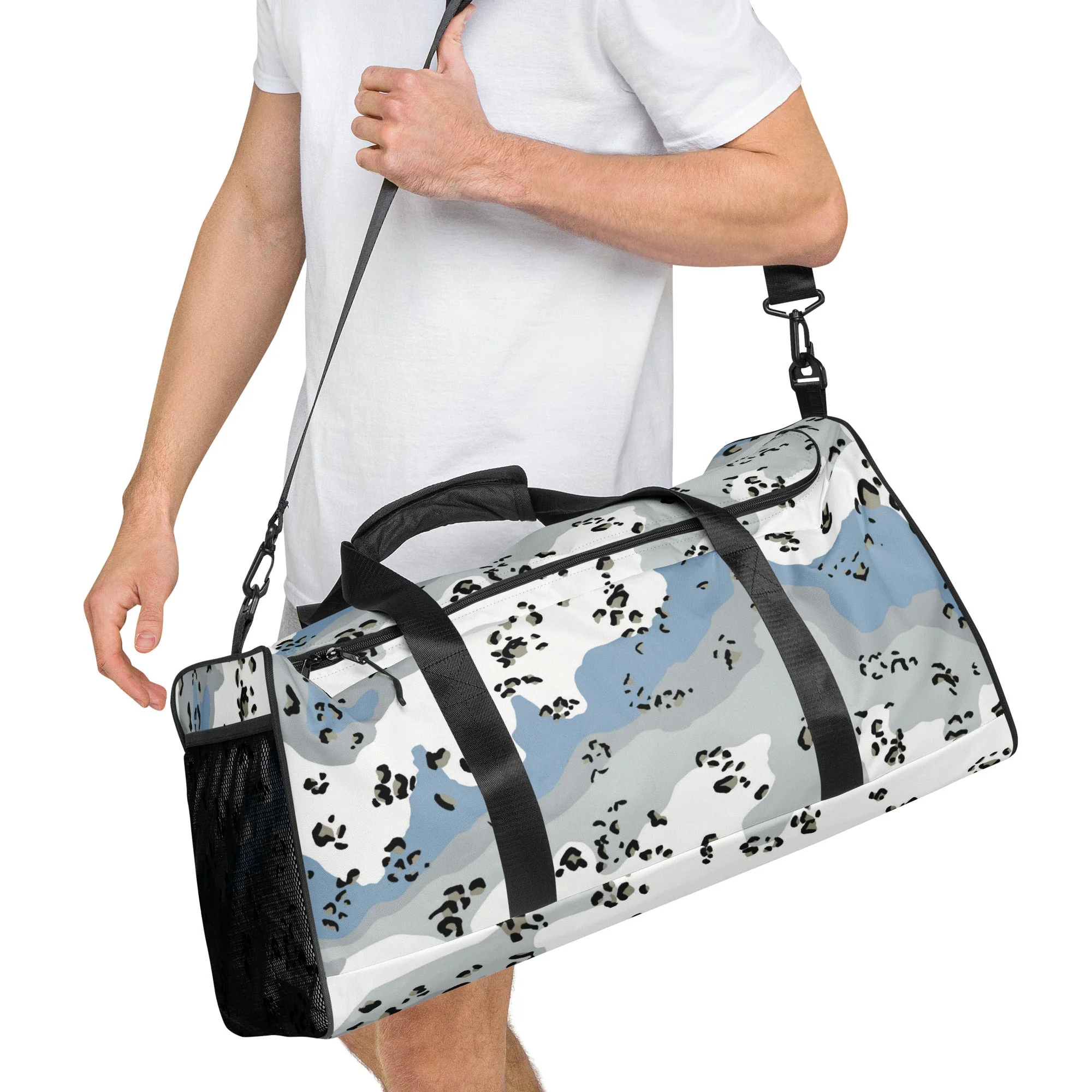 Chocolate Chip Polar Ice CAMO Duffle Bag