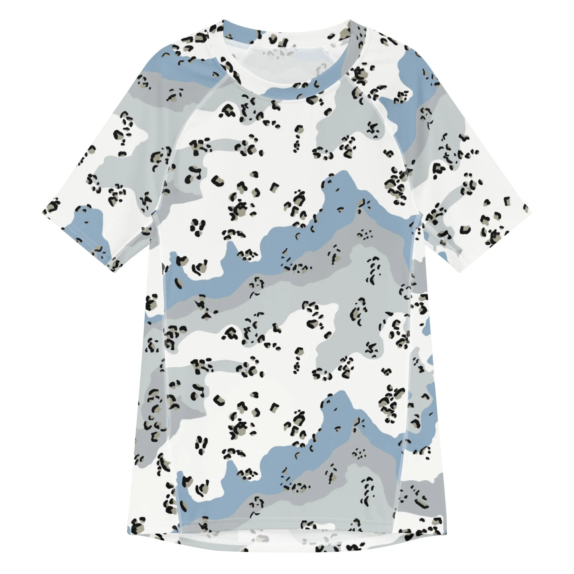 Chocolate Chip Polar Ice CAMO Mens Short-Sleeve Rash Guard