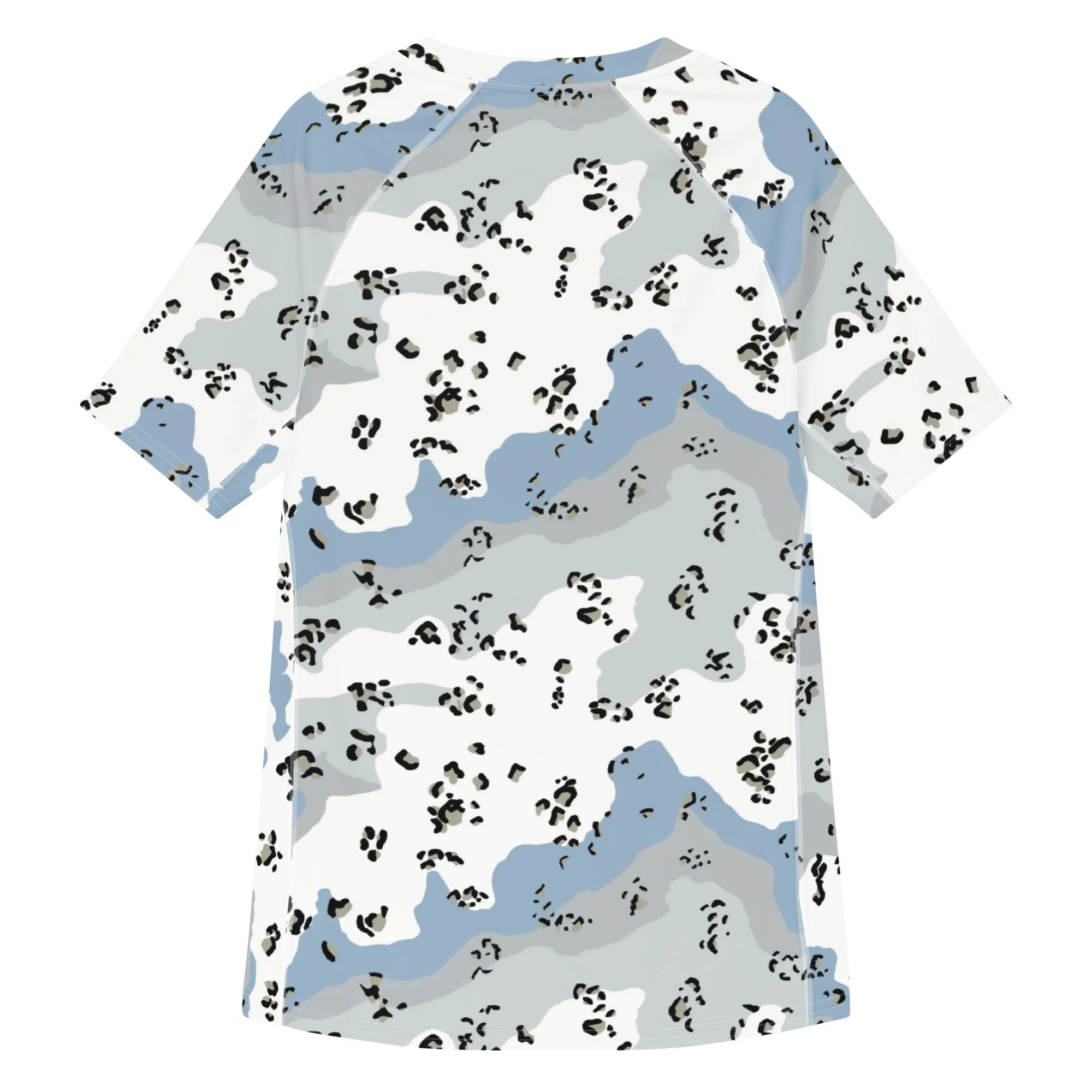 Chocolate Chip Polar Ice CAMO Mens Short-Sleeve Rash Guard - Image 2