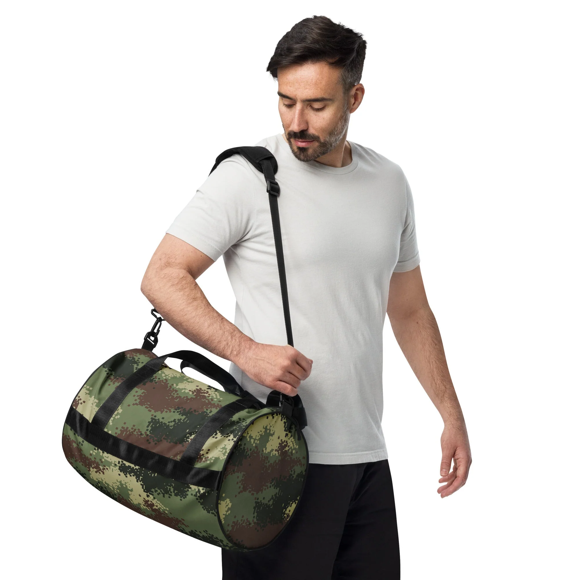 Colombian Digital Camflado Pixelado CAMO Gym Bag