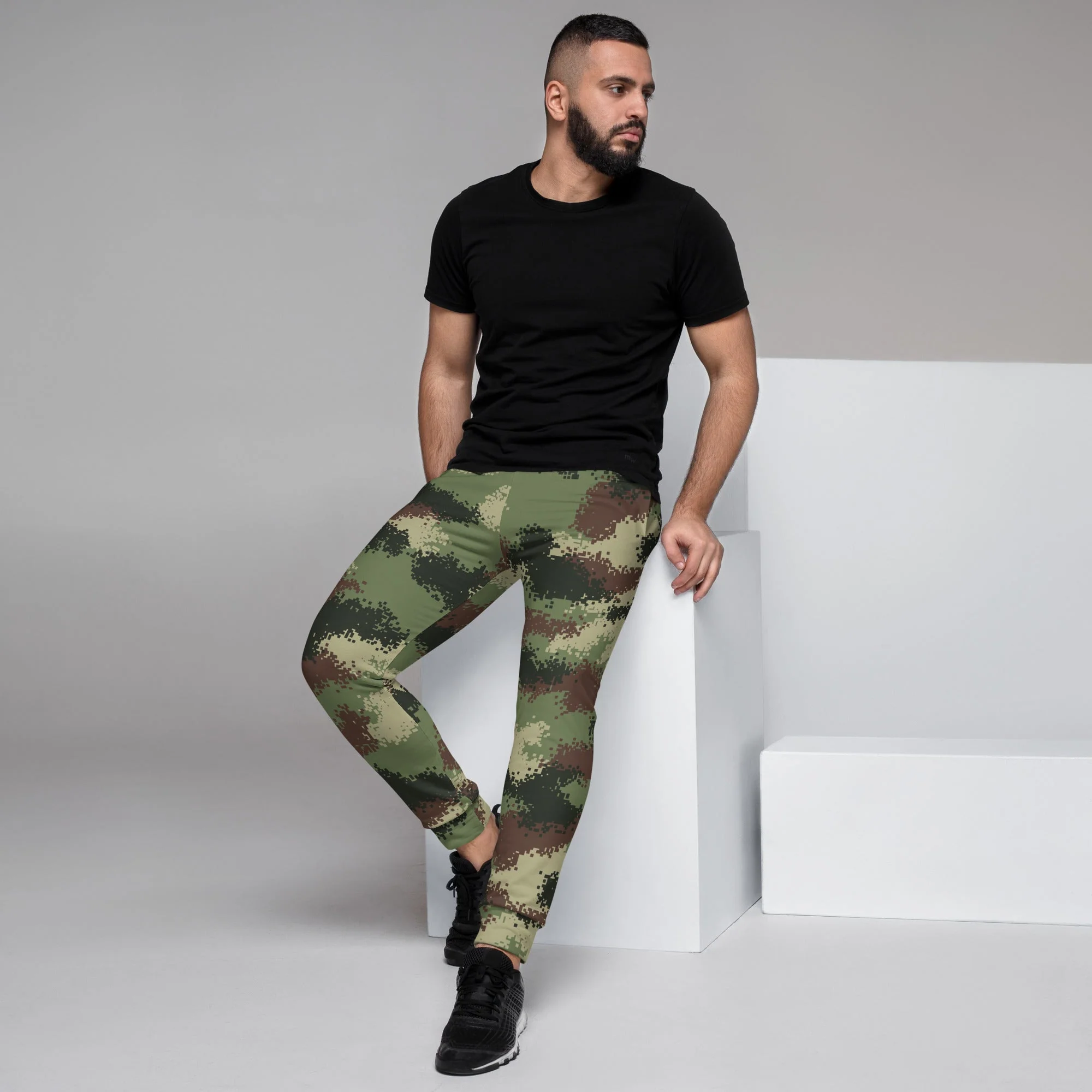Colombian Digital Camflado Pixelado CAMO Mens Joggers - Image 2
