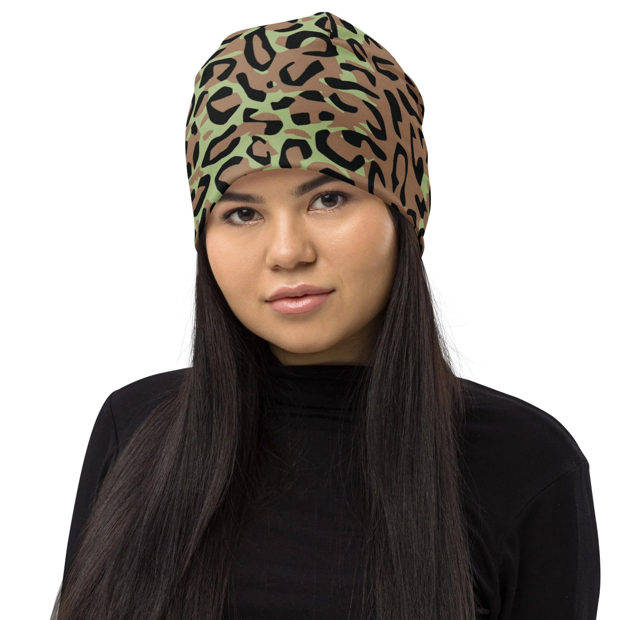 Congo (Zaire) Leopard Spot CAMO Beanie - Image 6