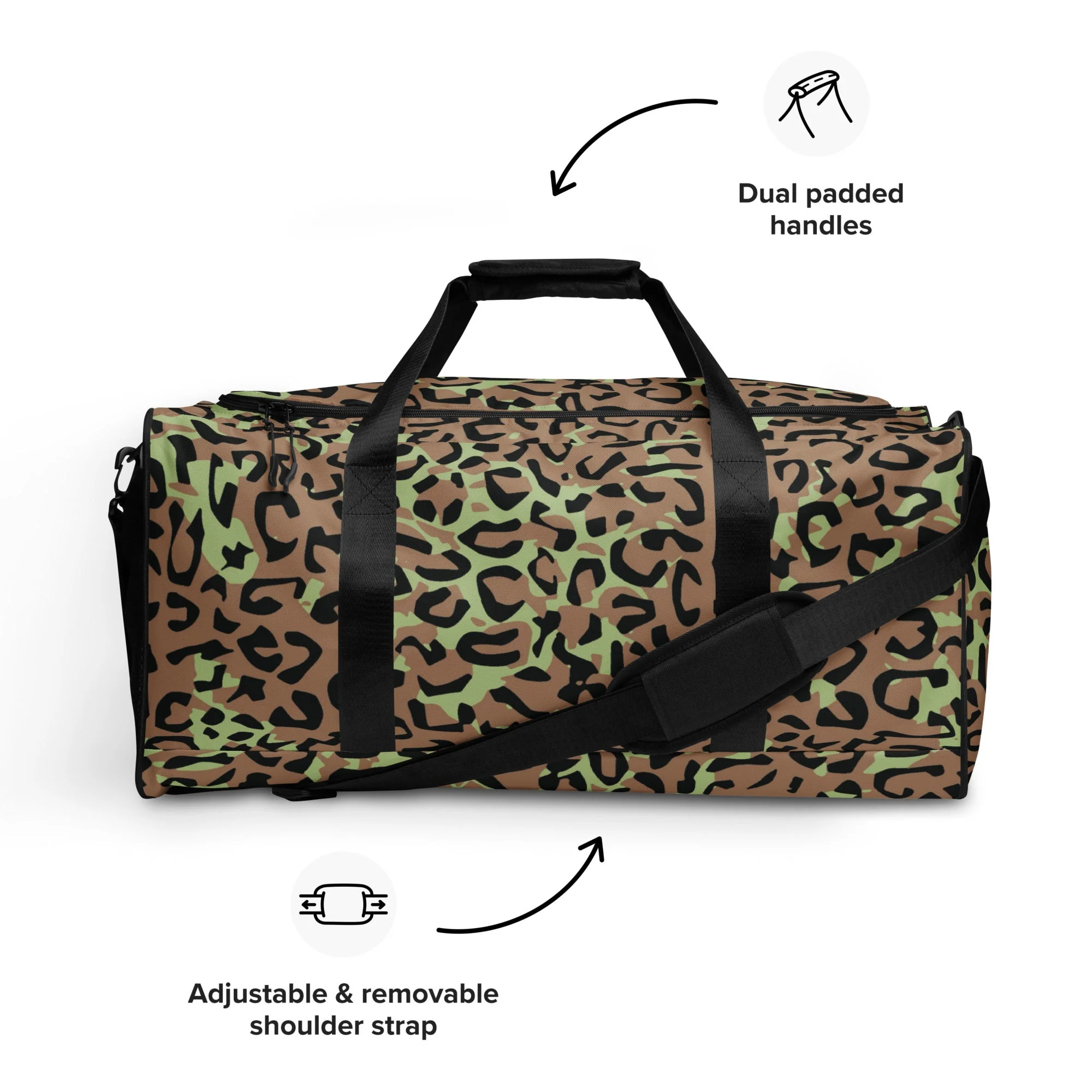 Congo (Zaire) Leopard Spot CAMO Duffle Bag - Image 12